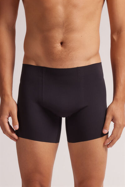 Seamless Microfiber Boxers Man Black - Intimissimi - Modalova