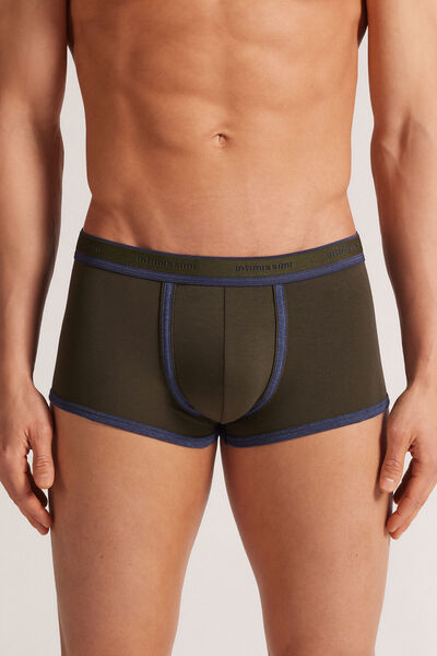 Intimissimi Calzoncillos bóxer en algodón para hombre elastizado con logotipo Hombre Azul Tamaño 38