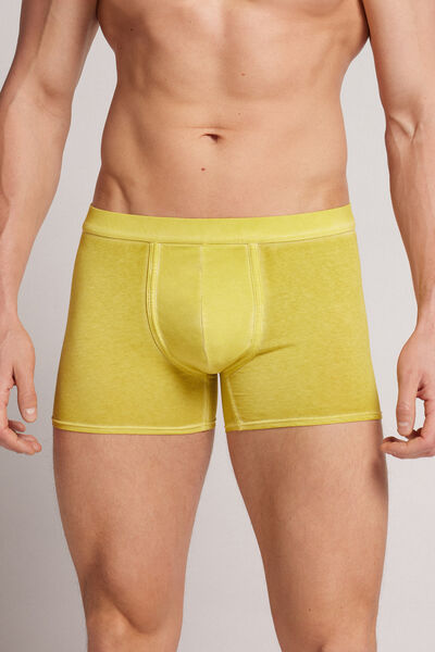 Intimissimi Boxer in Cotone Natural Fresh Uomo Giallo Taglia 5