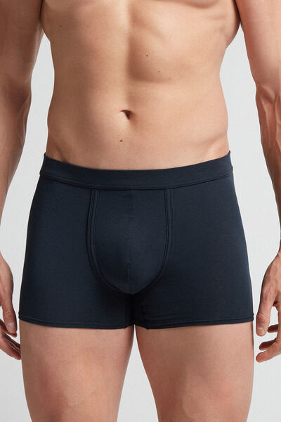 Natural Fresh Cotton Boxers Man Blue Size 6 - Intimissimi - Modalova