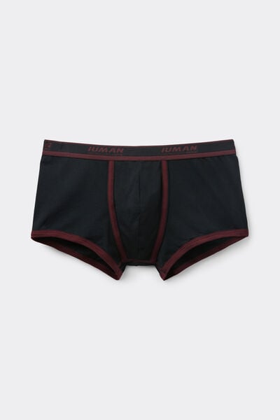 Intimissimi Bóxer de Algodón Superior con Logotipo Hombre Negro Tamaño 38