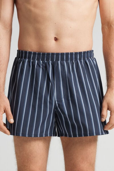 Intimissimi Boxer de Tela con fantasia Hombre Azul Tamaño M