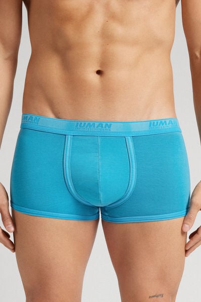 Intimissimi Bóxer Washed Collection de Algodón Superior Hombre Azul Tamaño 44