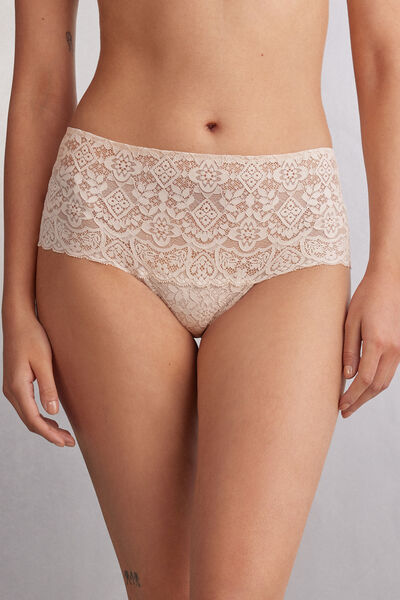 Lace Hipster Woman Natural - Intimissimi - Modalova