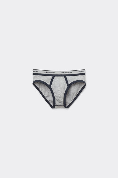 Intimissimi Calzoncillos de Algodón Superior con Logotipo para Niños Niño Azul Tamaño 6-7
