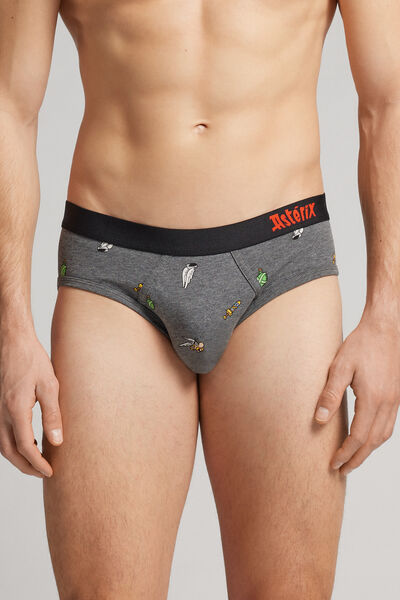 Intimissimi Slip Asterix in Cotone Supima® Elasticizzato Uomo Grigio Taglia 5