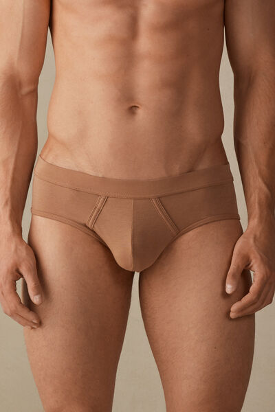 Intimissimi Slip in Cotone Natural Fresh Uomo Naturale Taglia 4