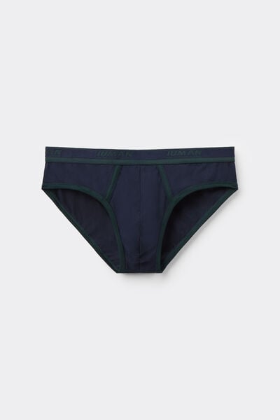Intimissimi Slip de Hombre de Algodón Superior con Logotipo Hombre Azul Tamaño 38