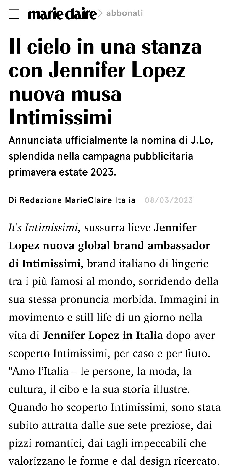 Intimissimi