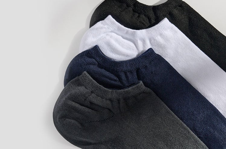 Sesto Senso® Socquettes Homme Chaussettes Coton Sans Couture Invisibles Multipack 5 ou 10 Paires Courtes No Show Socks 