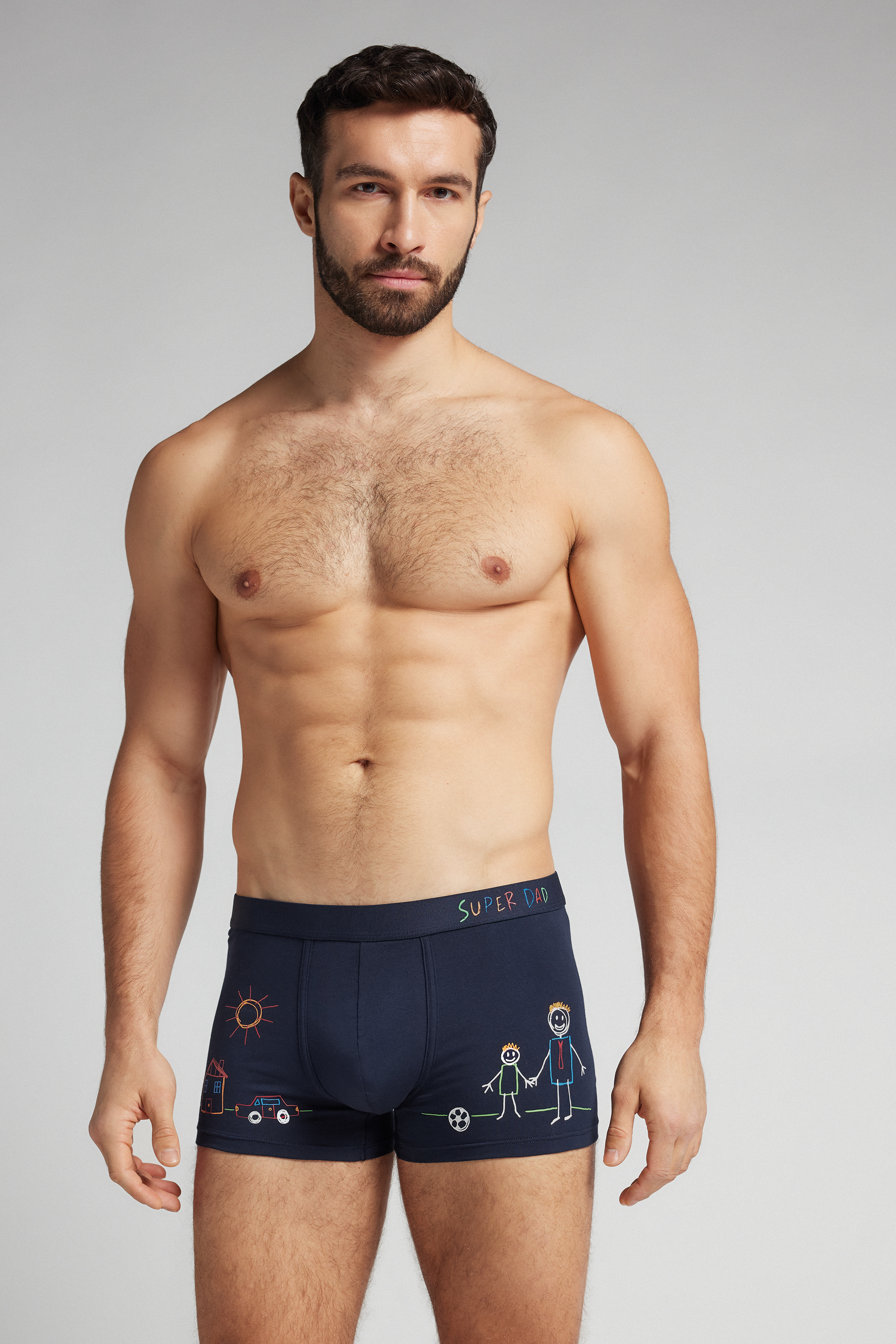 Super Dad プリント Superior コットン ボクサー