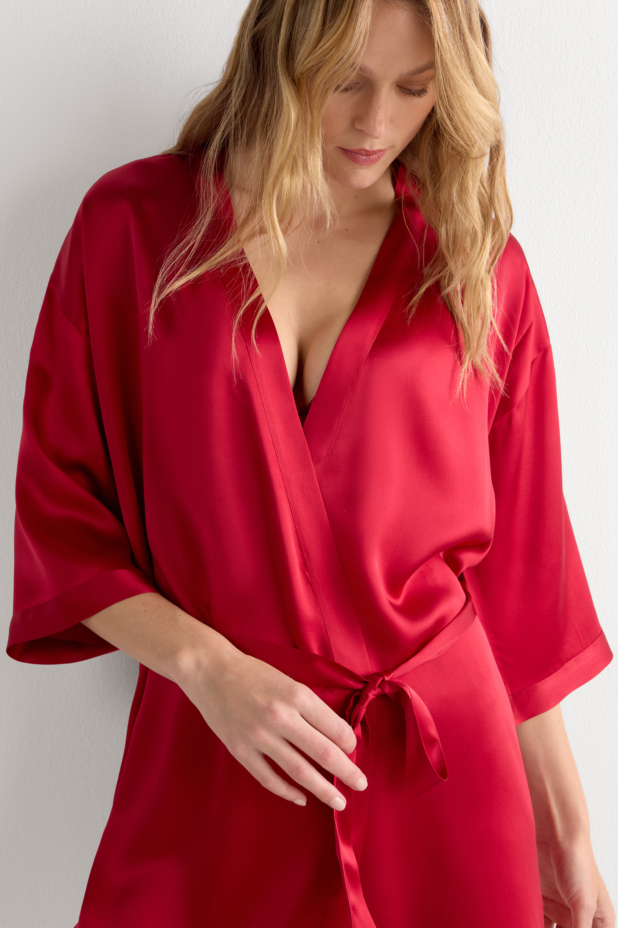 intimissimi ルームウエア Kimono en soie シルク素材 intimissimi ルームウエア Kimono en soie シルク素材
