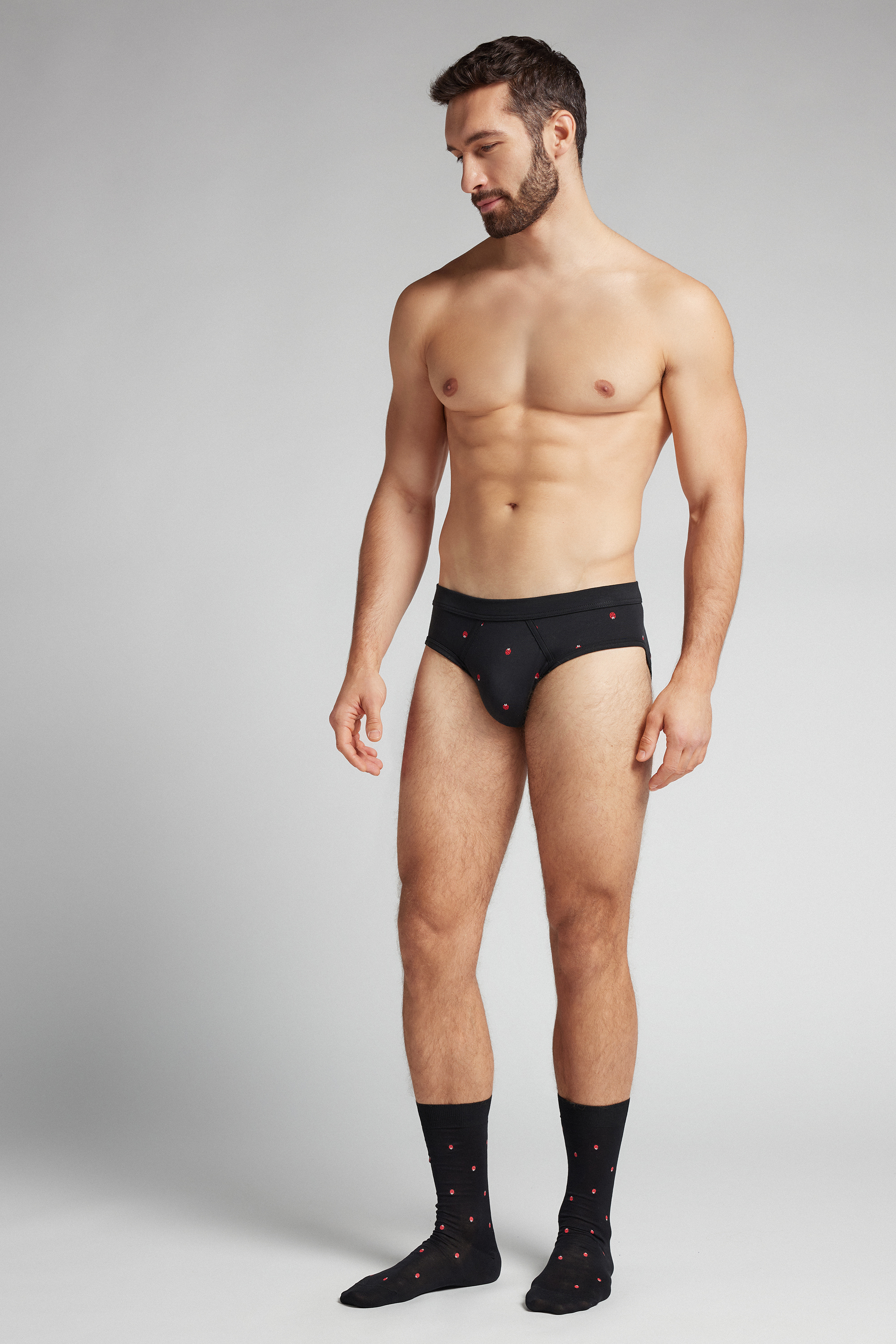 てんとう虫プリント Superior コットン ブリーフ