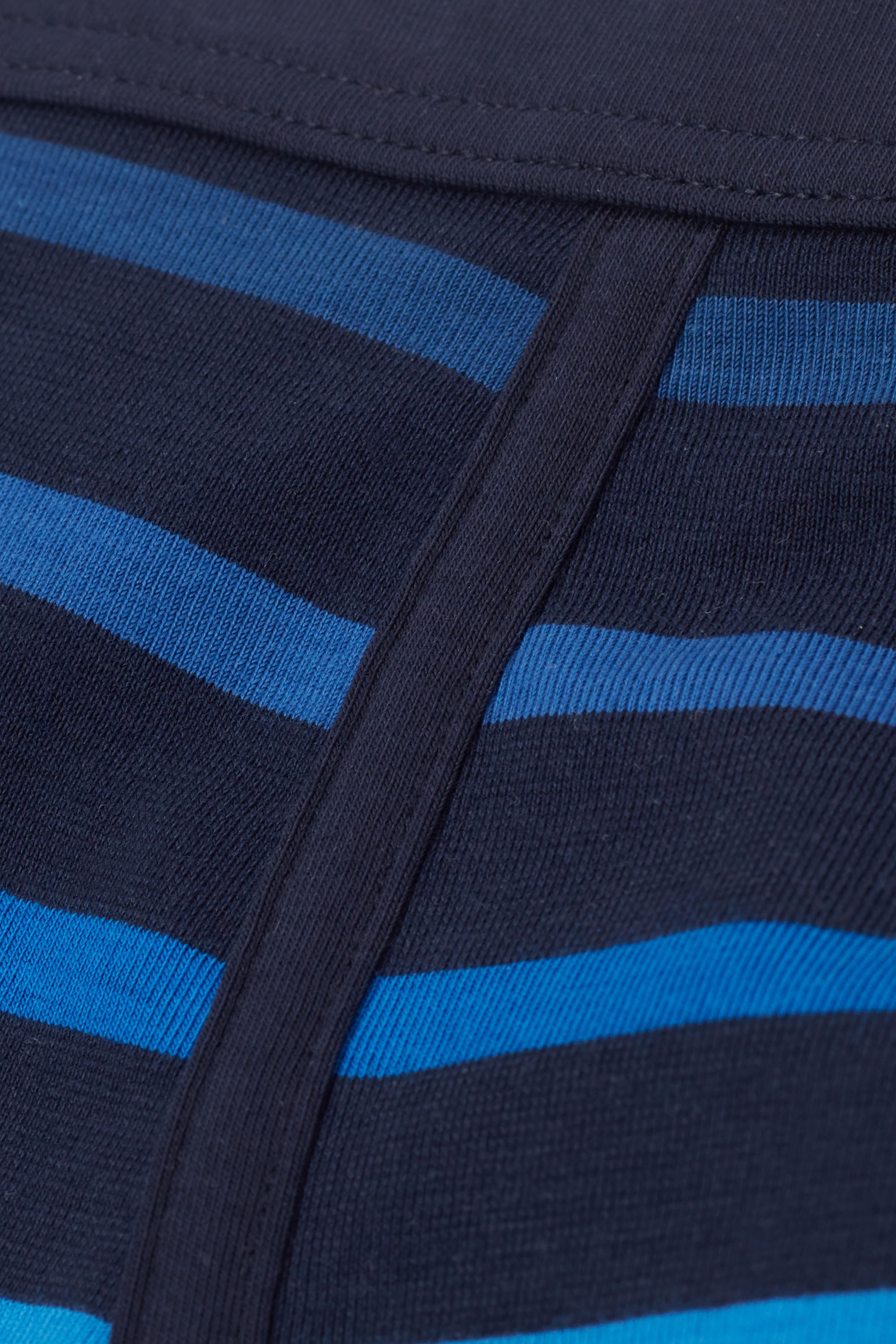 ブルー ストライププリント Superior コットン ボクサー