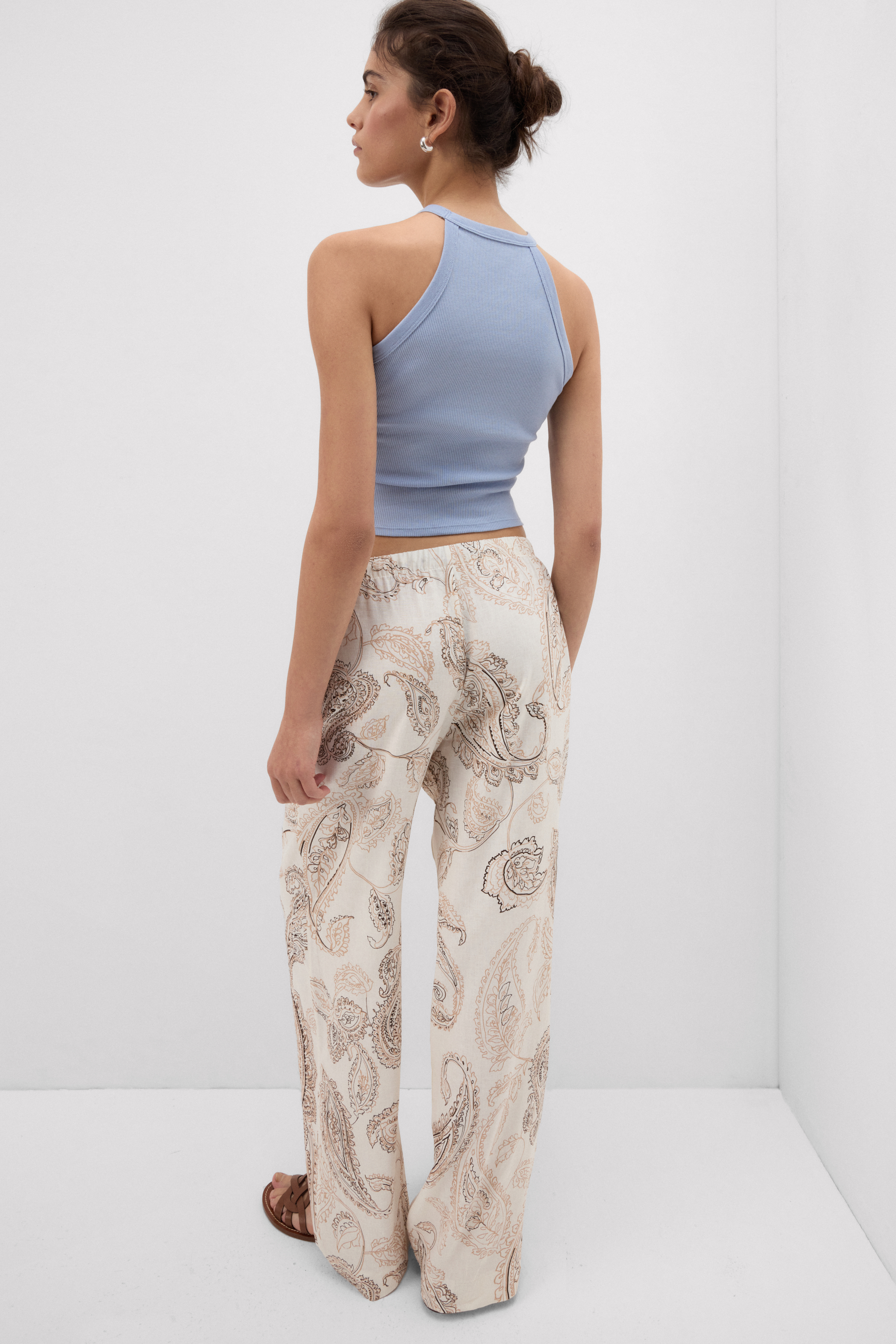 "Get Noticed" リネン＆ビスコース パンツ