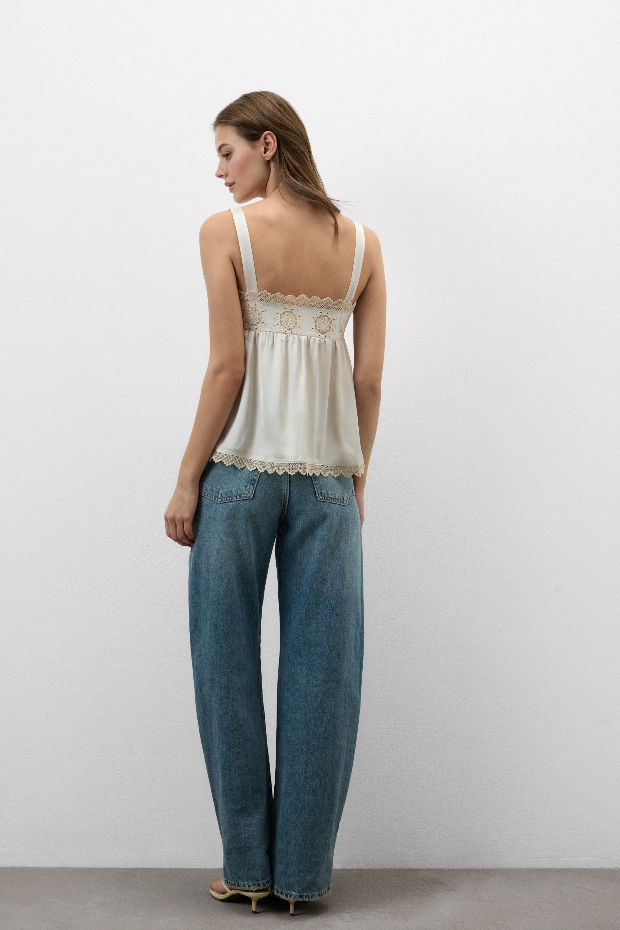 Midsummer Dream ビスコースサテン トップ