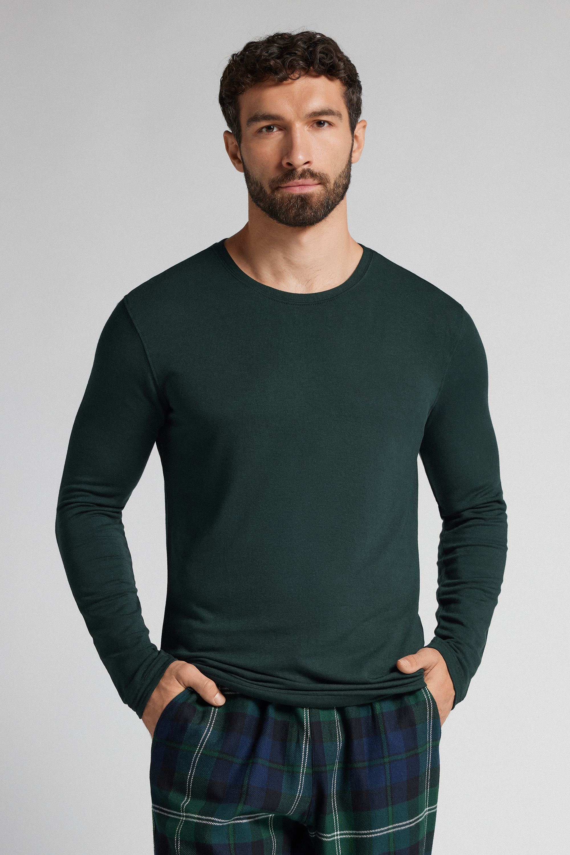 Maglia uomo maniche lunghe: in modal cashmere IUMAN Intimissimi Uomo