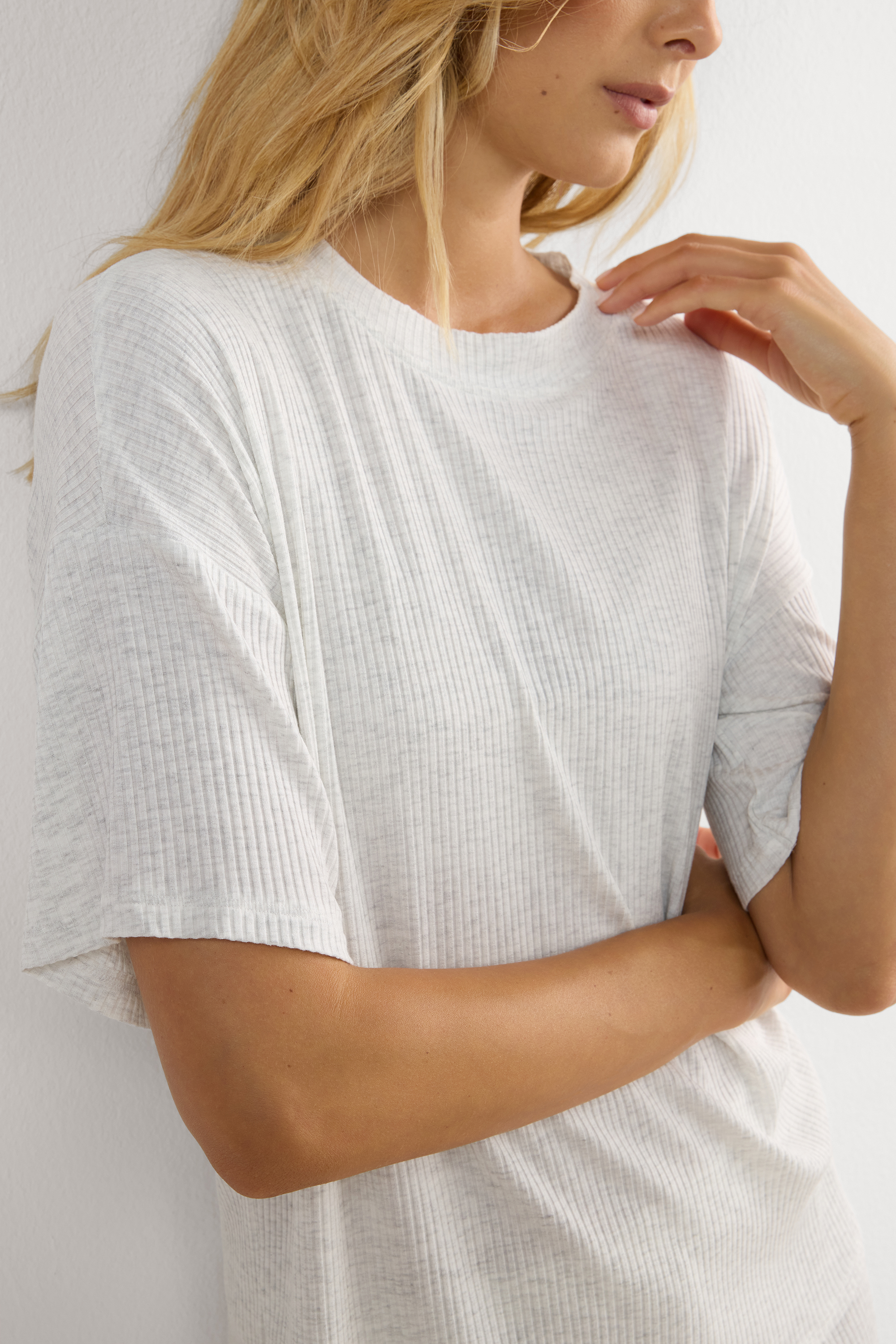 Chic Comfort モダール ショートスリーブ ニット