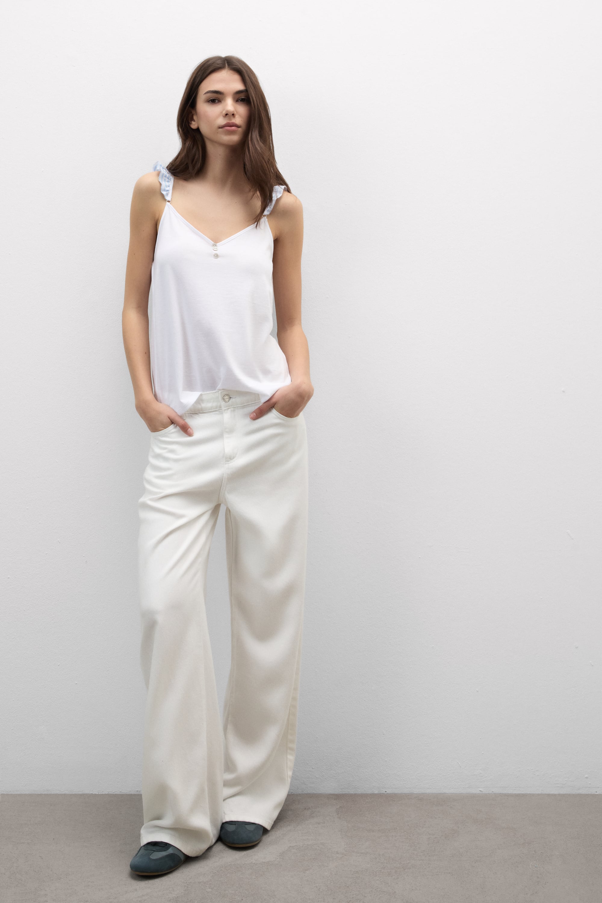 Romantic Stripes Ultrafreshコットン トップス