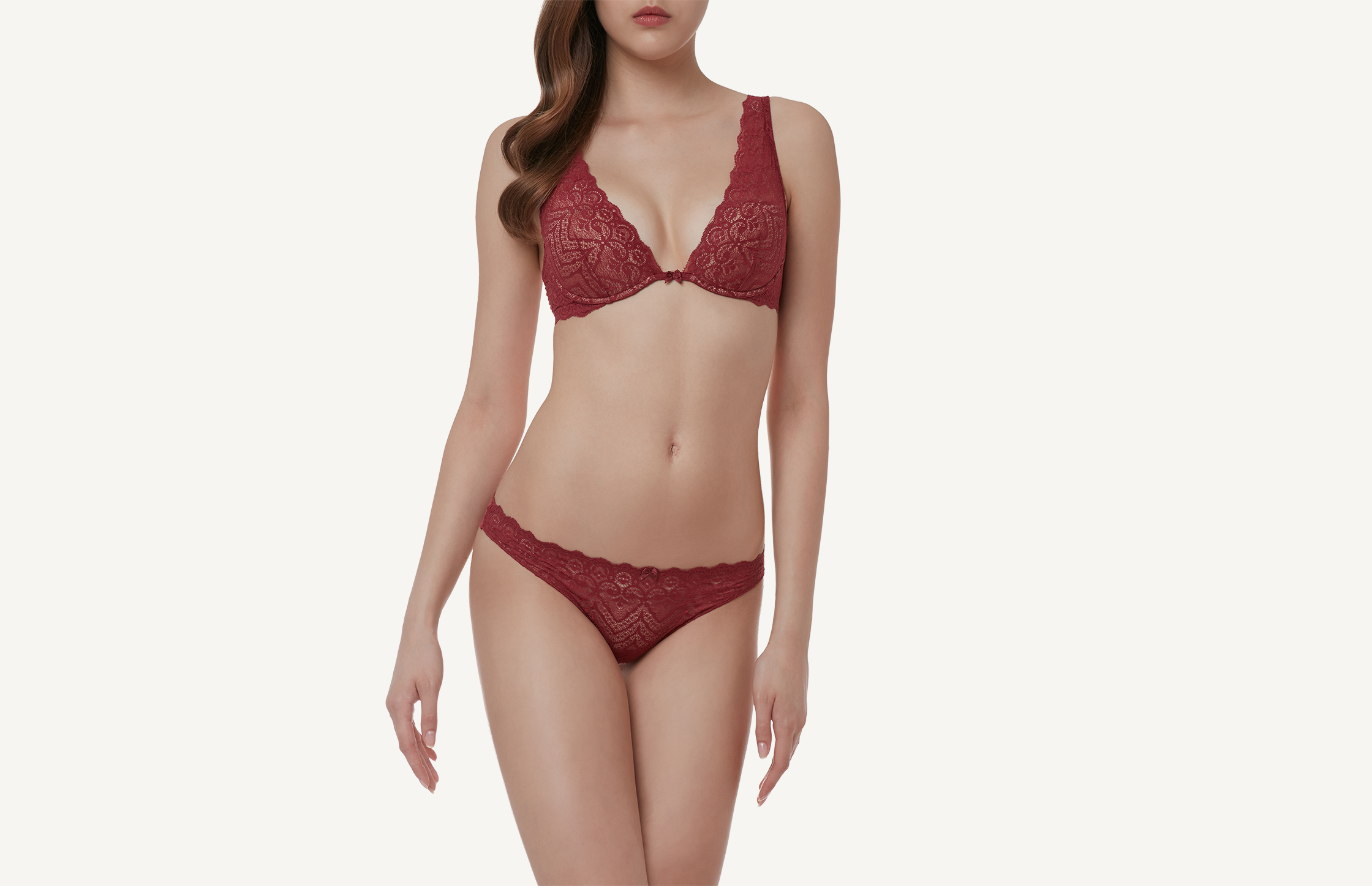 レース＆マイクロファイバー ブラジリアン