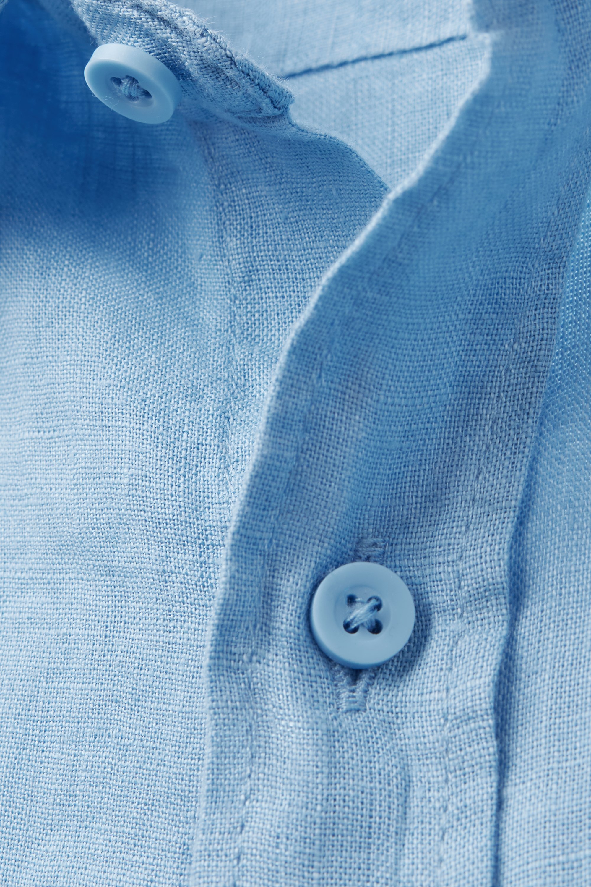 リネン100% ヨーク付き シャツ