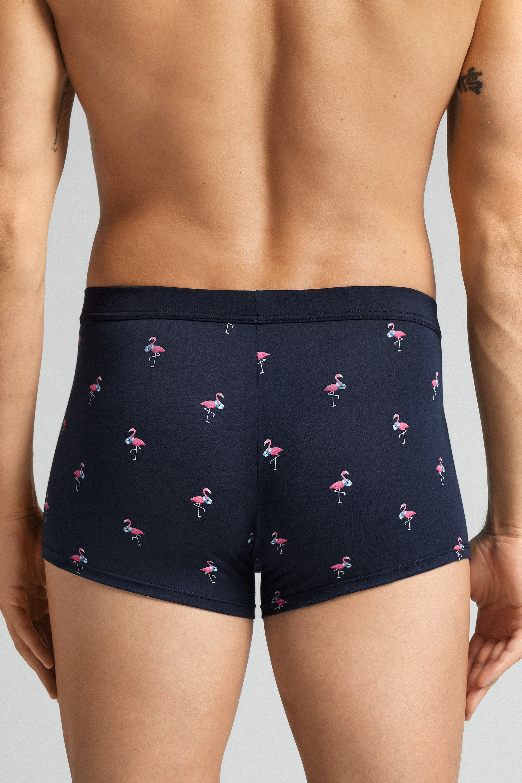 フラミンゴプリント Natural Fresh コットン ボクサー