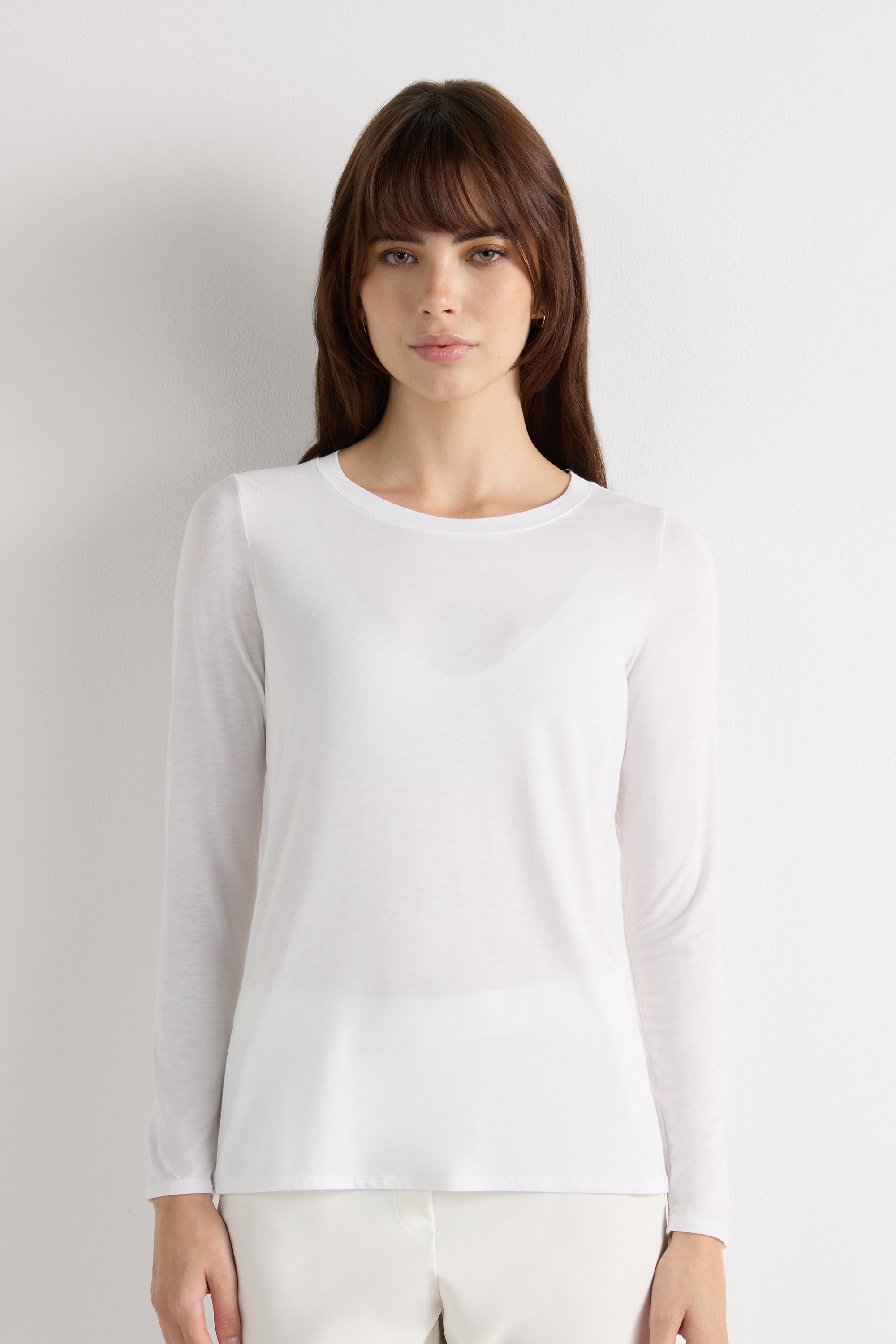 フレッシュバンブー ロングスリーブ ニット