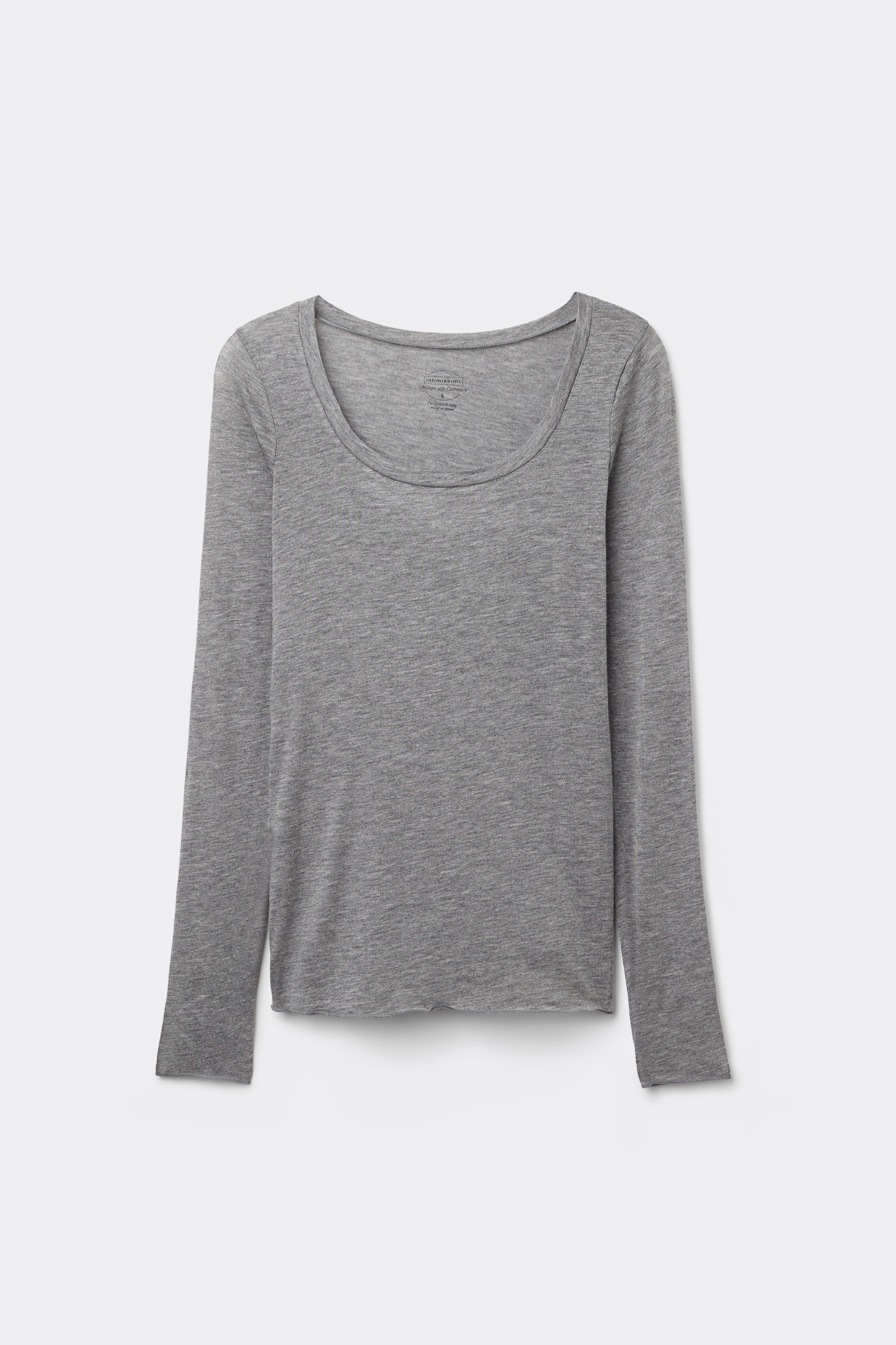 ウルトラライト モダール＆カシミヤ スクープネック ロングスリーブ ニット