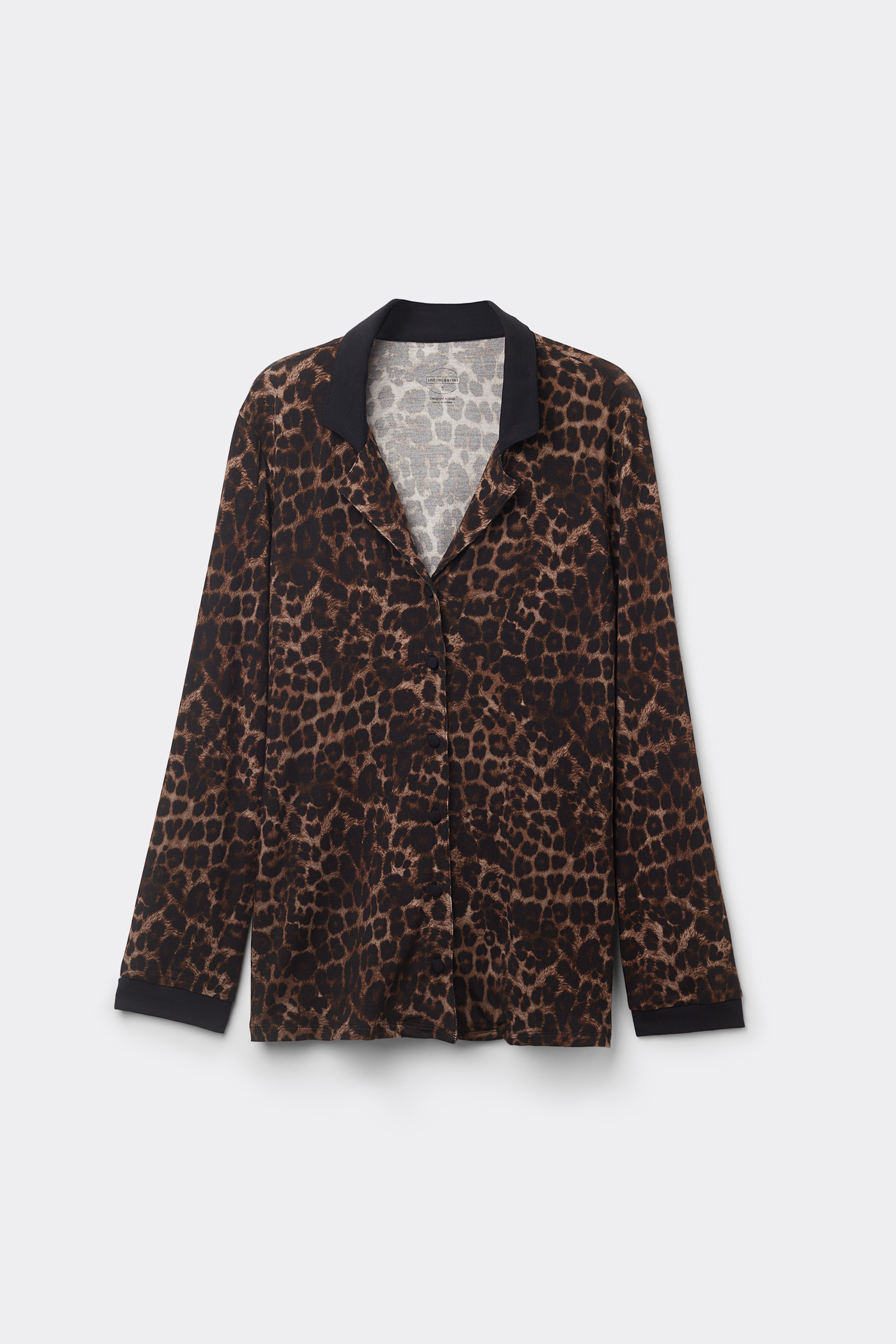 Luxurious Leopard Modal Long Sleeve Button-Up Shirt Luxurious Leopard Modal Long Sleeve Button-Up Shirt