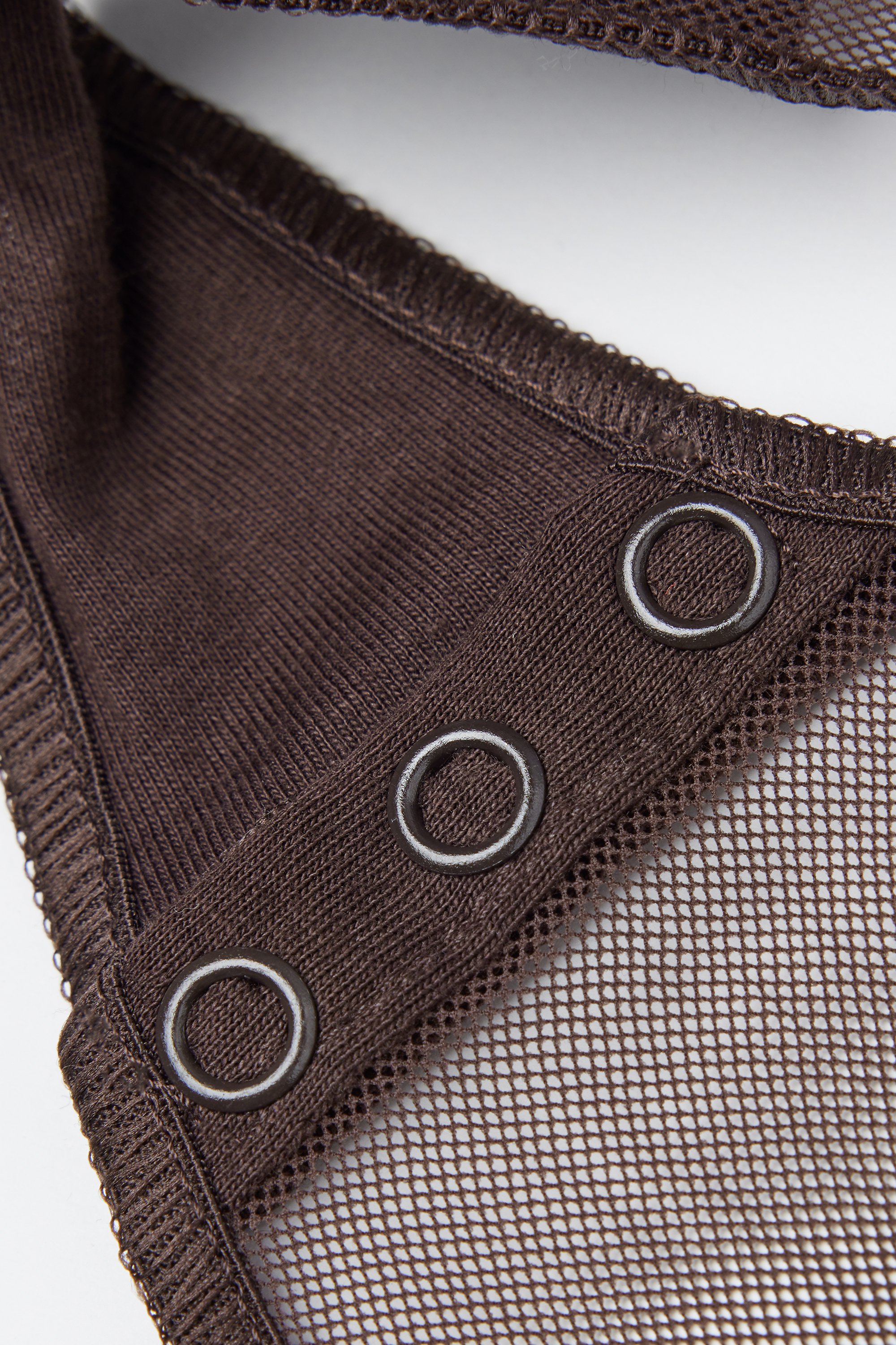 チュール ハイネック ボディスーツ