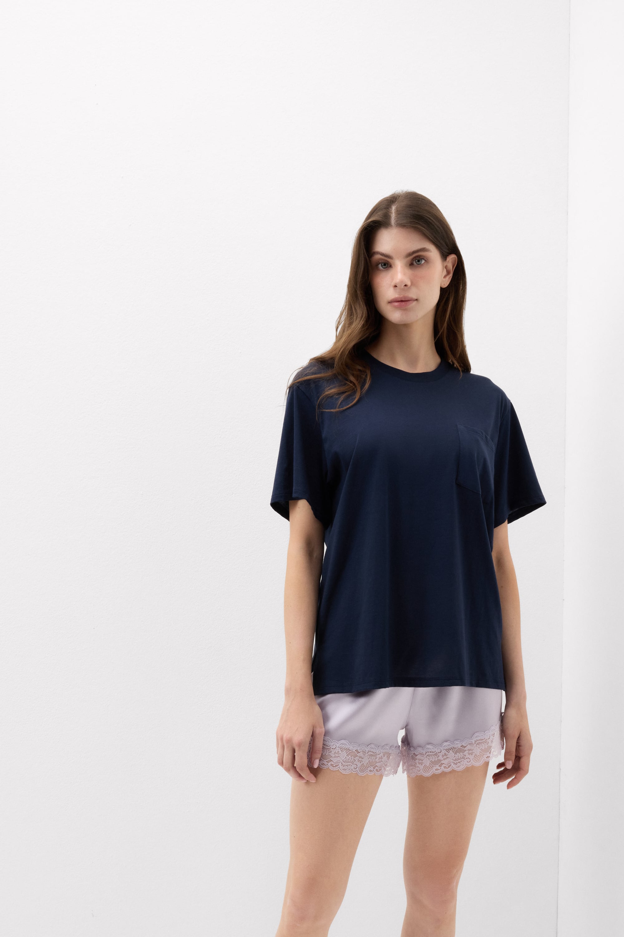 胸ポケット付き Ultrafresh コットン ショートスリーブ Tシャツ