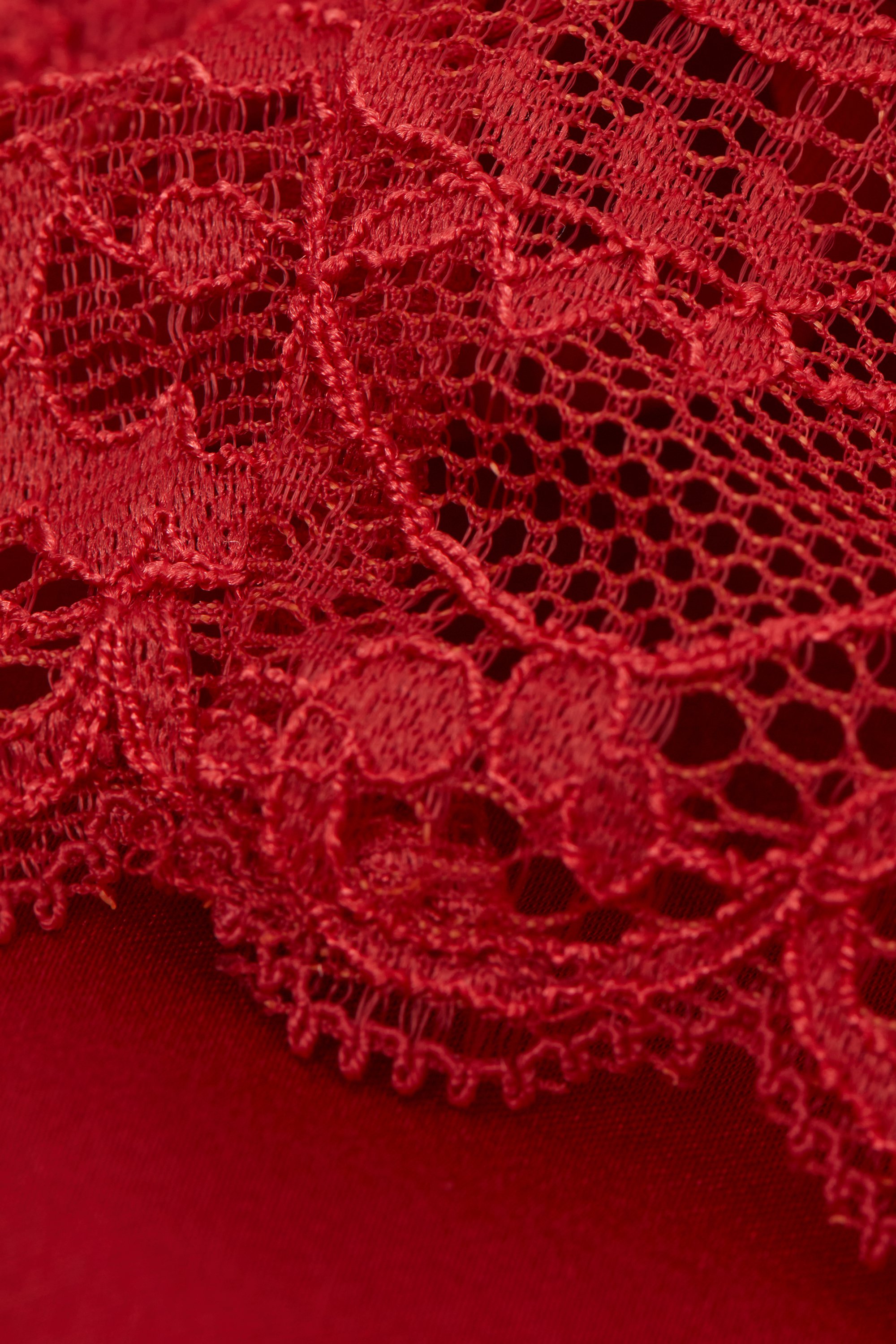 レース ディテール付きシルク スリップ