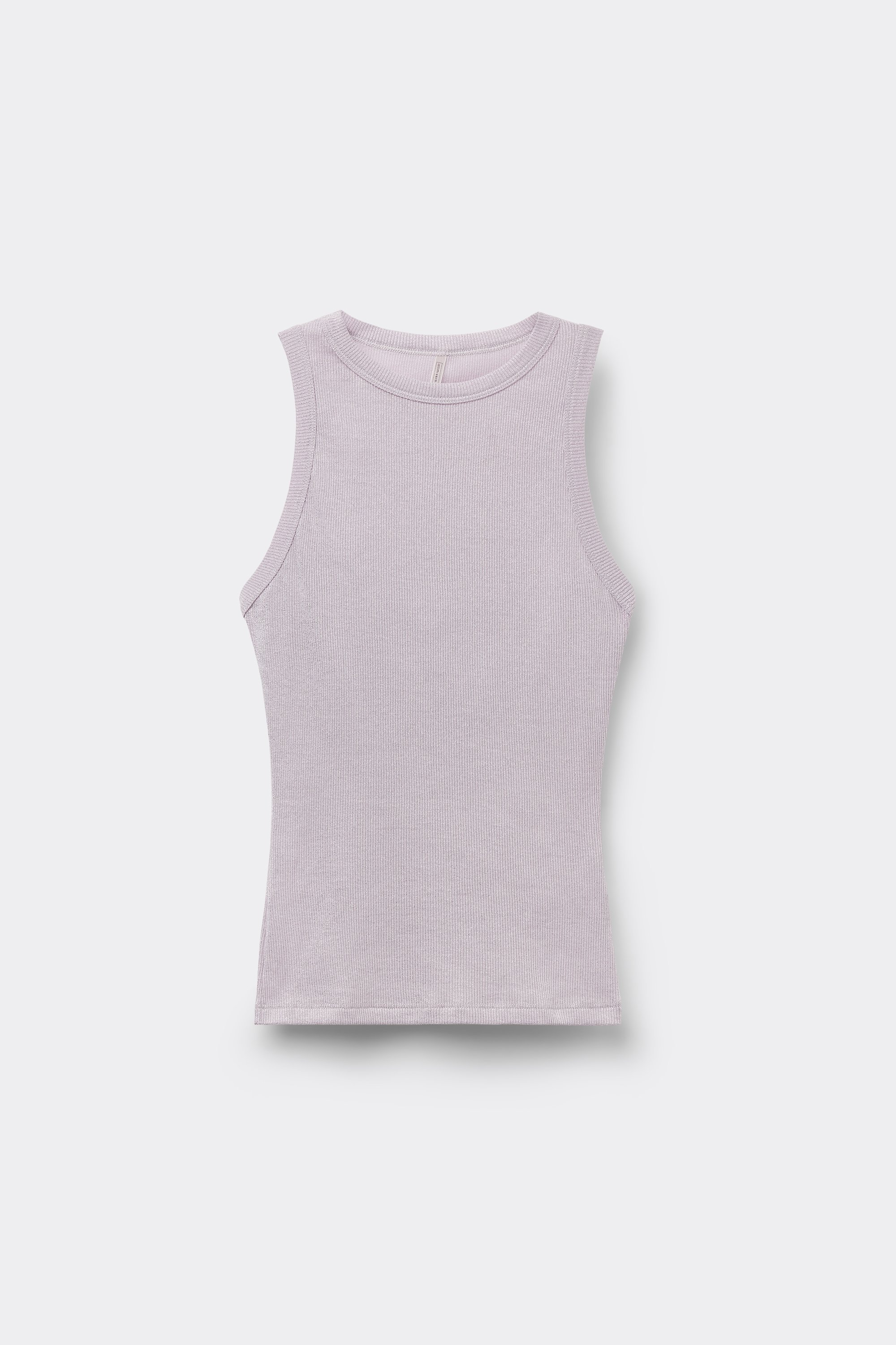 ラメ コットンリブ タンクトップ