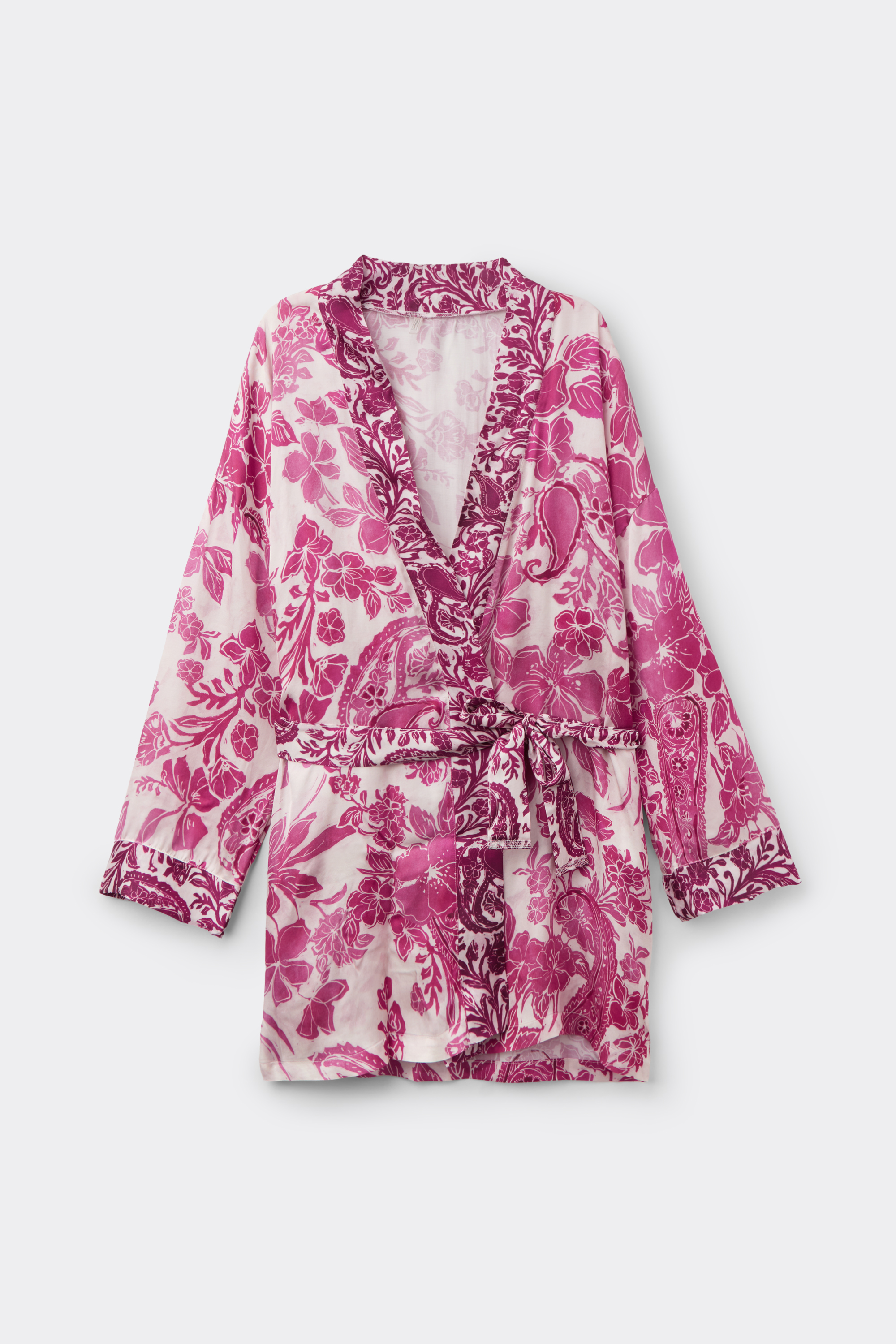 &ldquo;Brighten Your Day&rdquo; ビスコース サテン キモノガウン