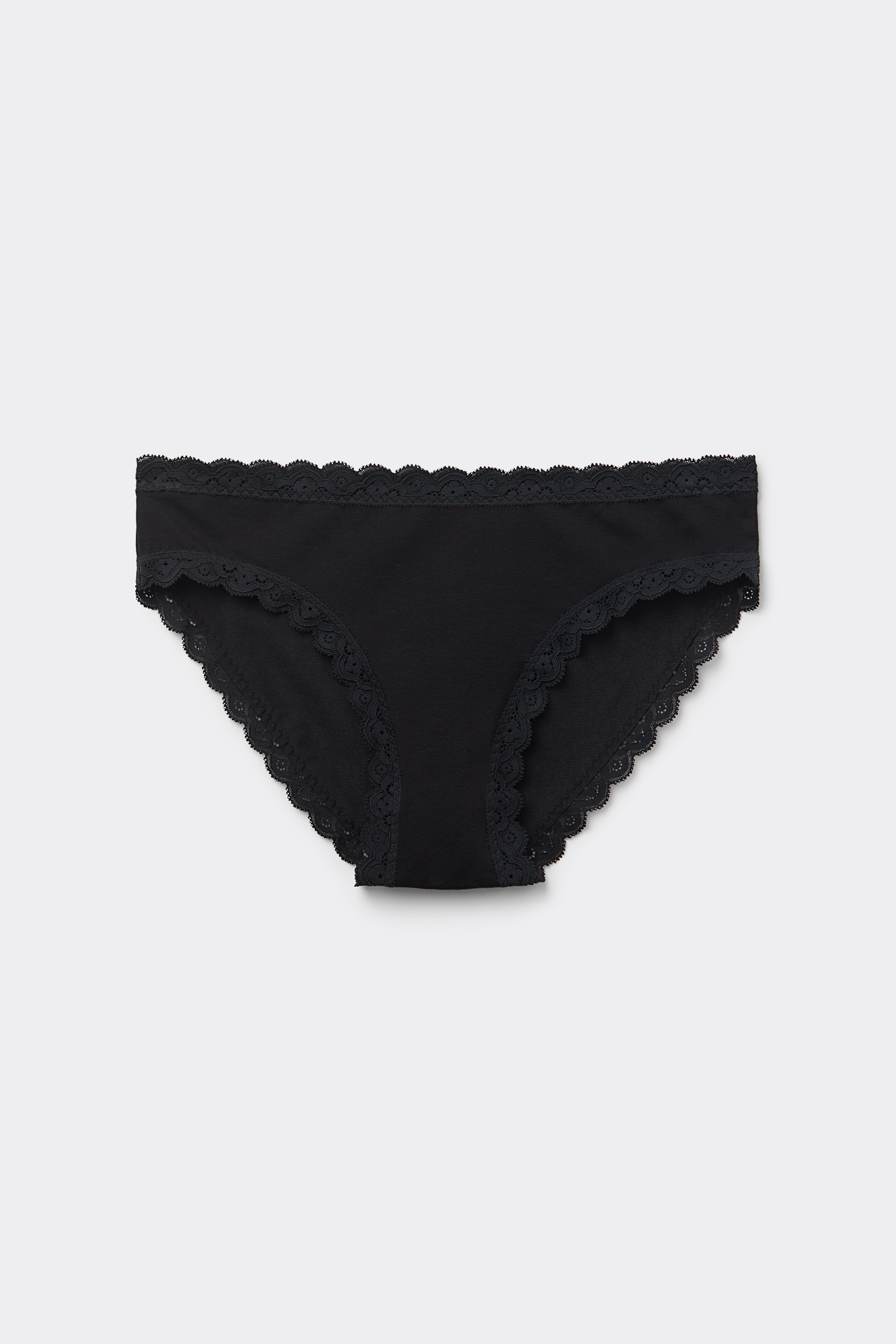 Slip aus Baumwolle und Spitze