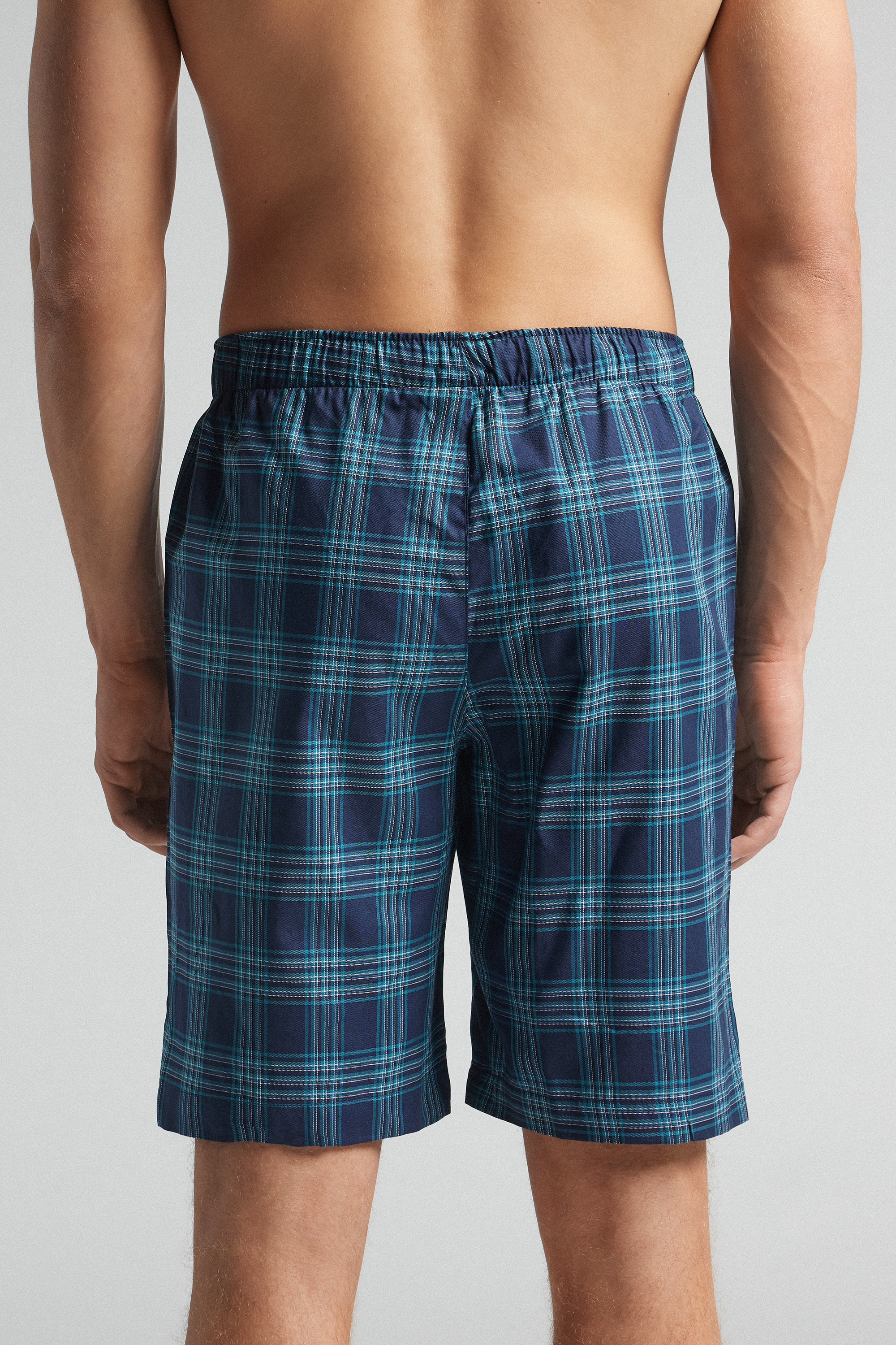 チェックプリントファブリック ショートパンツ