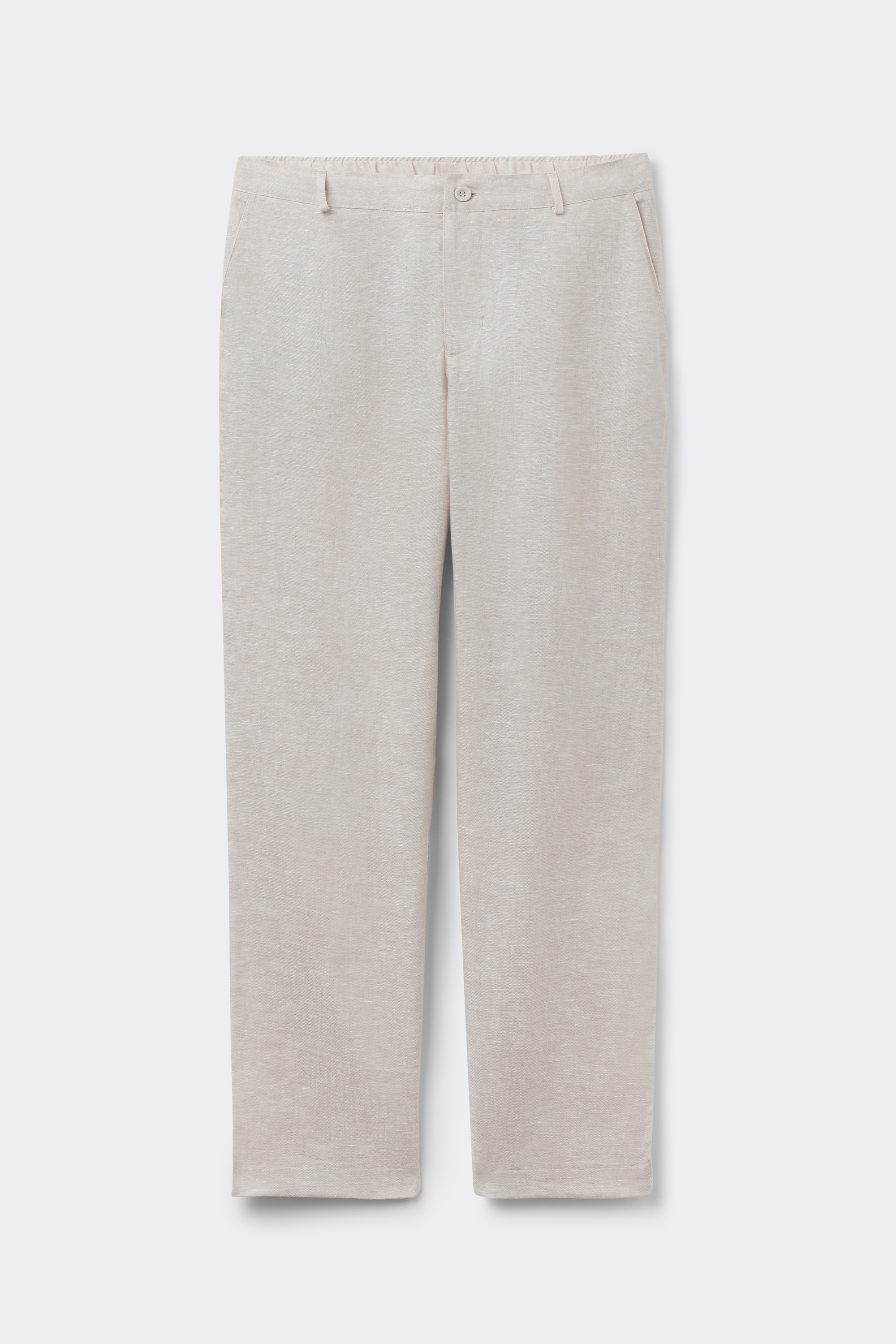 メンズ リネン100% ロングパンツ