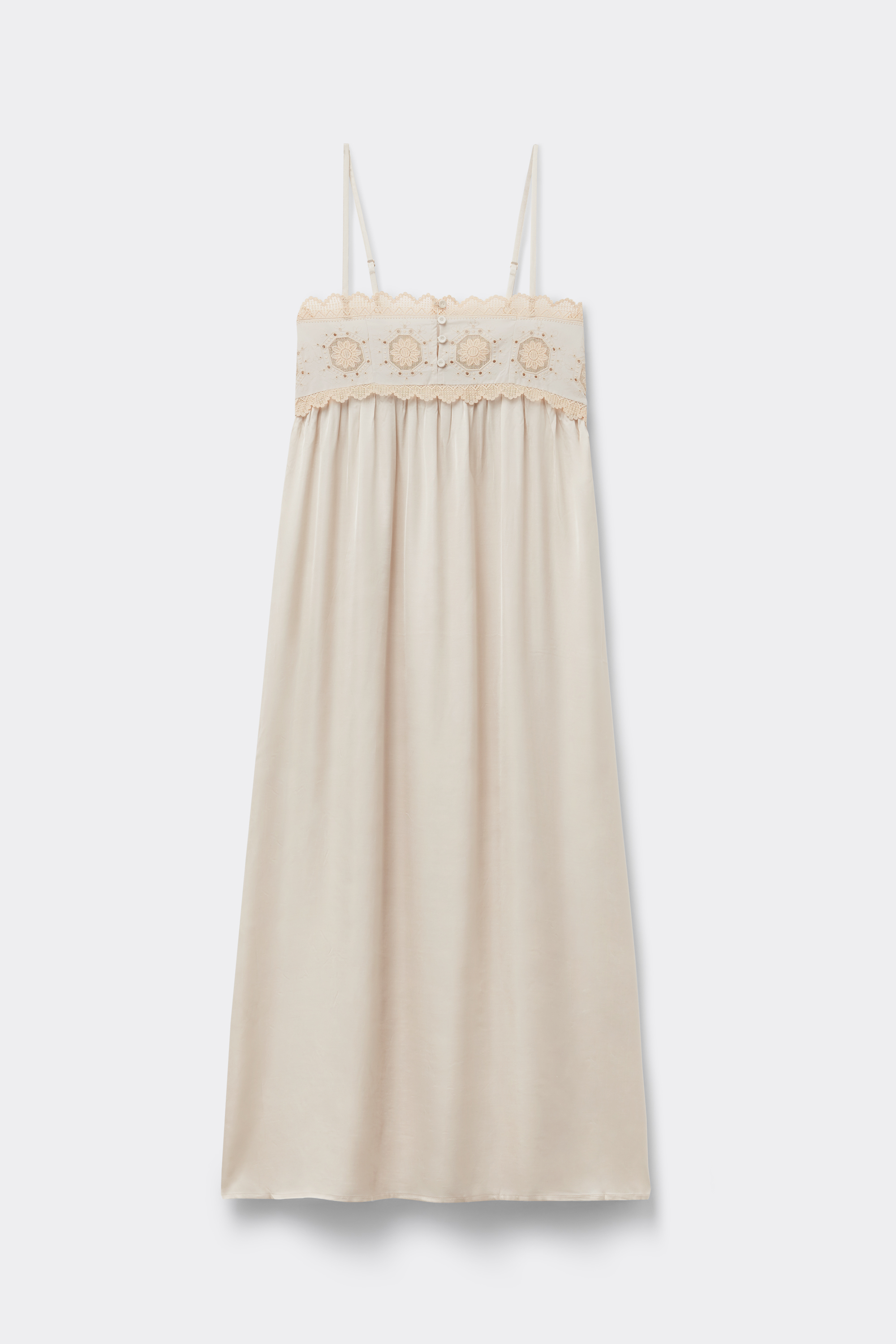 Midsummer Dream ビスコースサテン ロングスリップ