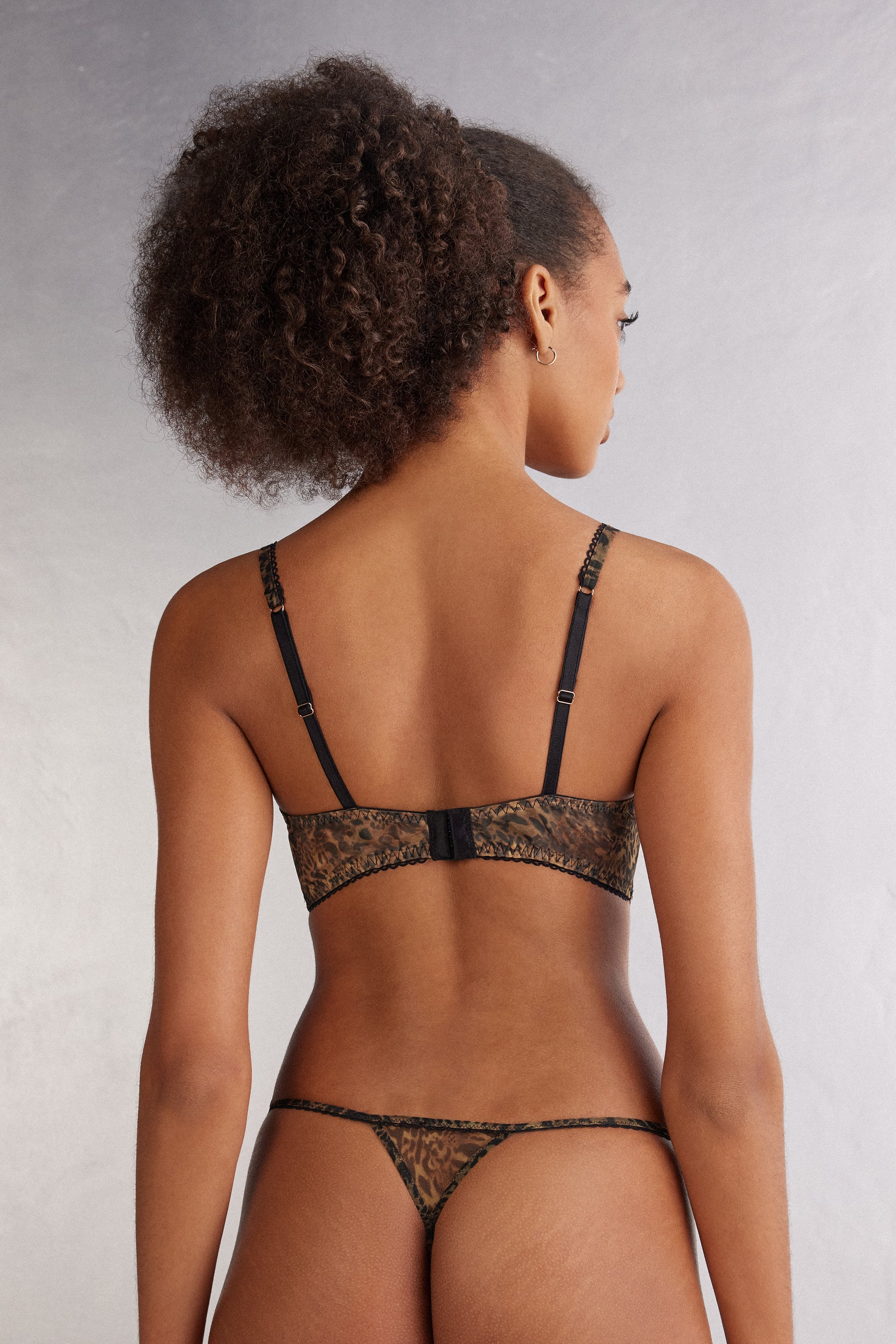 Always Glamorous アニマルプリント バルコネットブラ