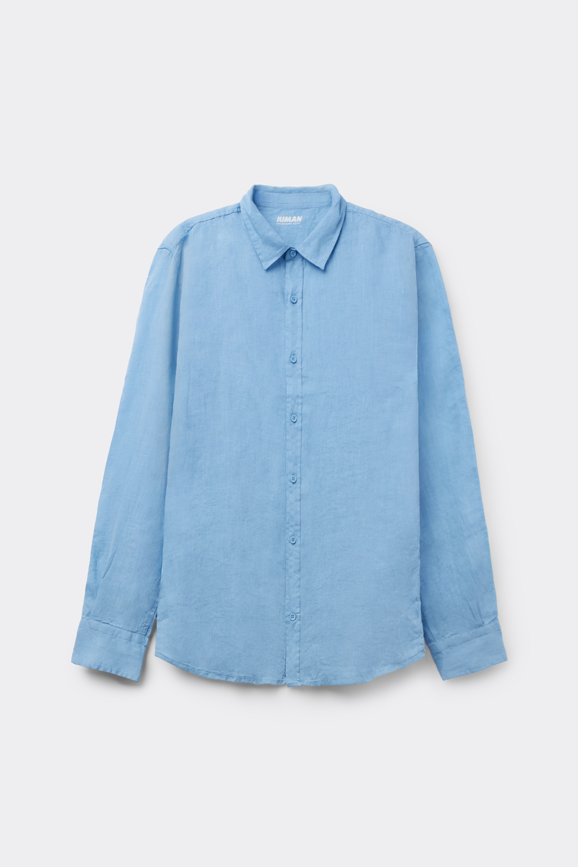 リネン100% ヨーク付き シャツ