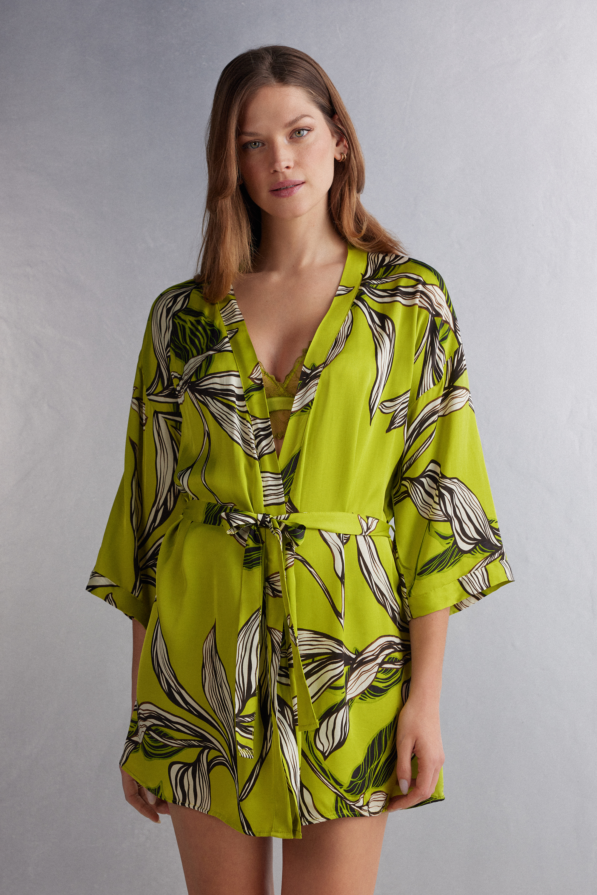 Sweet Like Sugar Viscose Satin Kimono Intimissimi sweet-like-sugar-viscose-satin-kimono-intimissimi