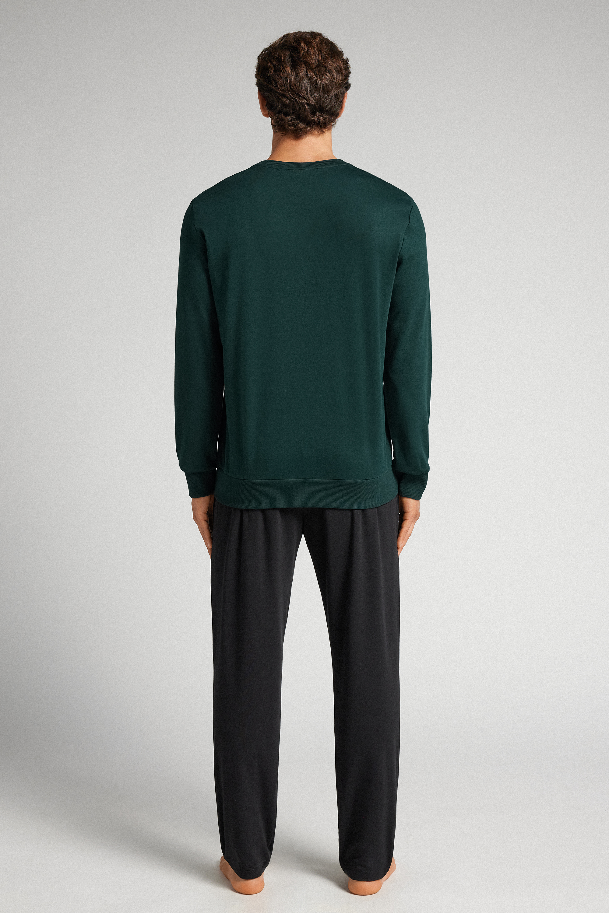 コットン ダルメシアンプリント ロングパジャマ