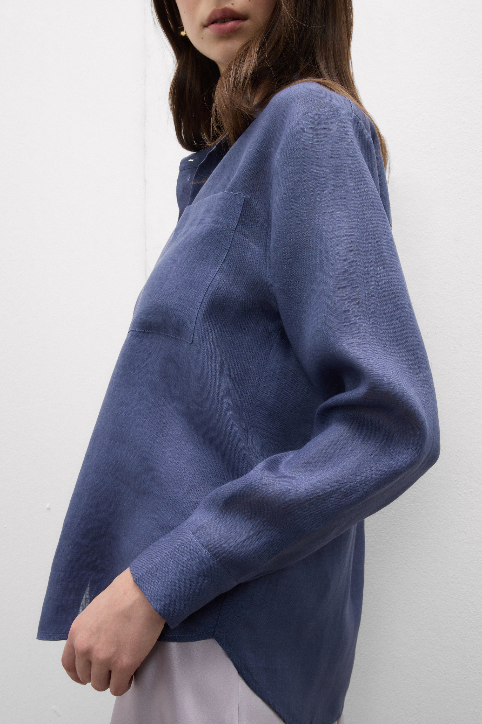 The Pure Linen リネンファブリック シャツ