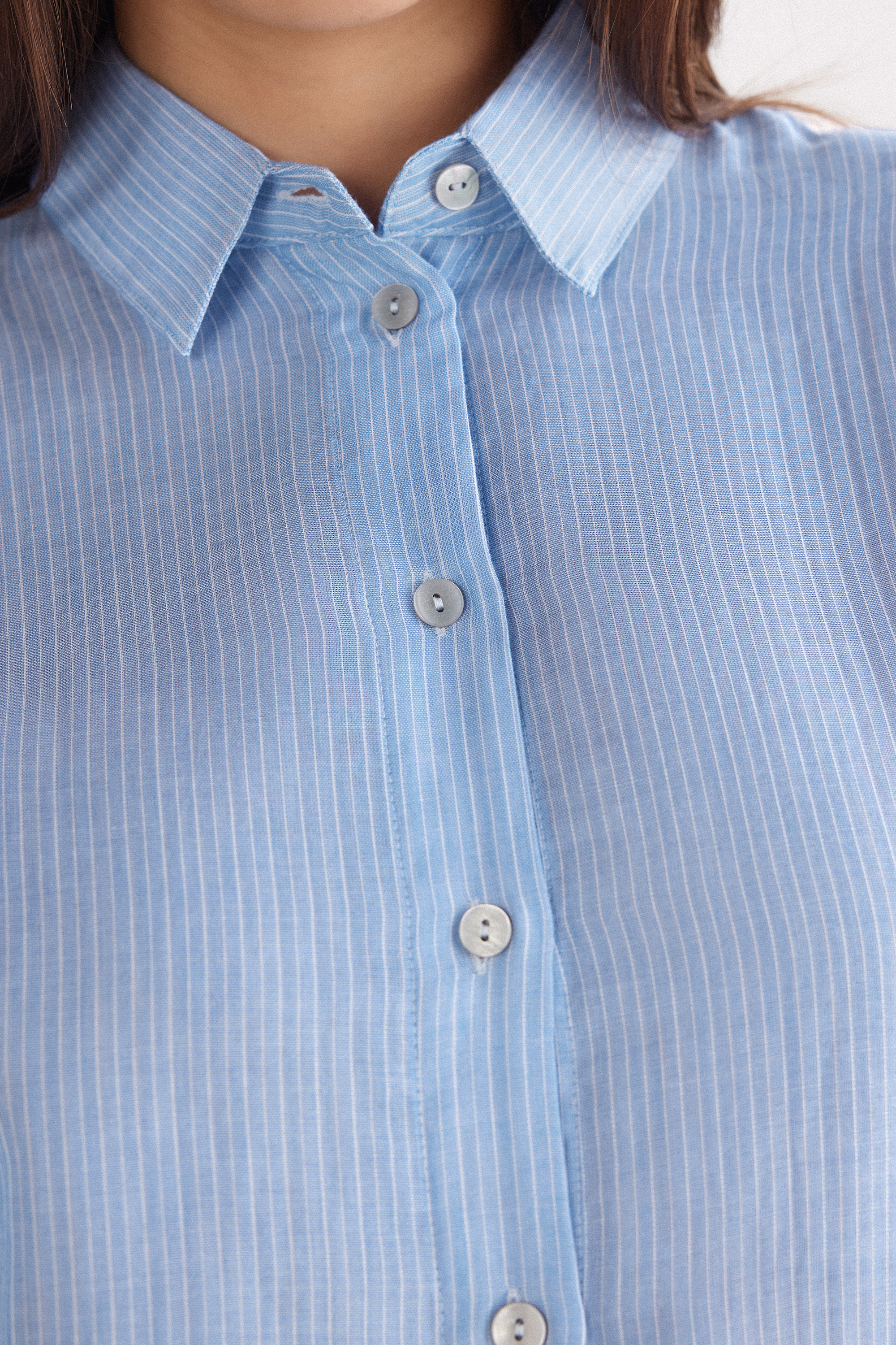 Morning Portofino コットンファブリック シャツ