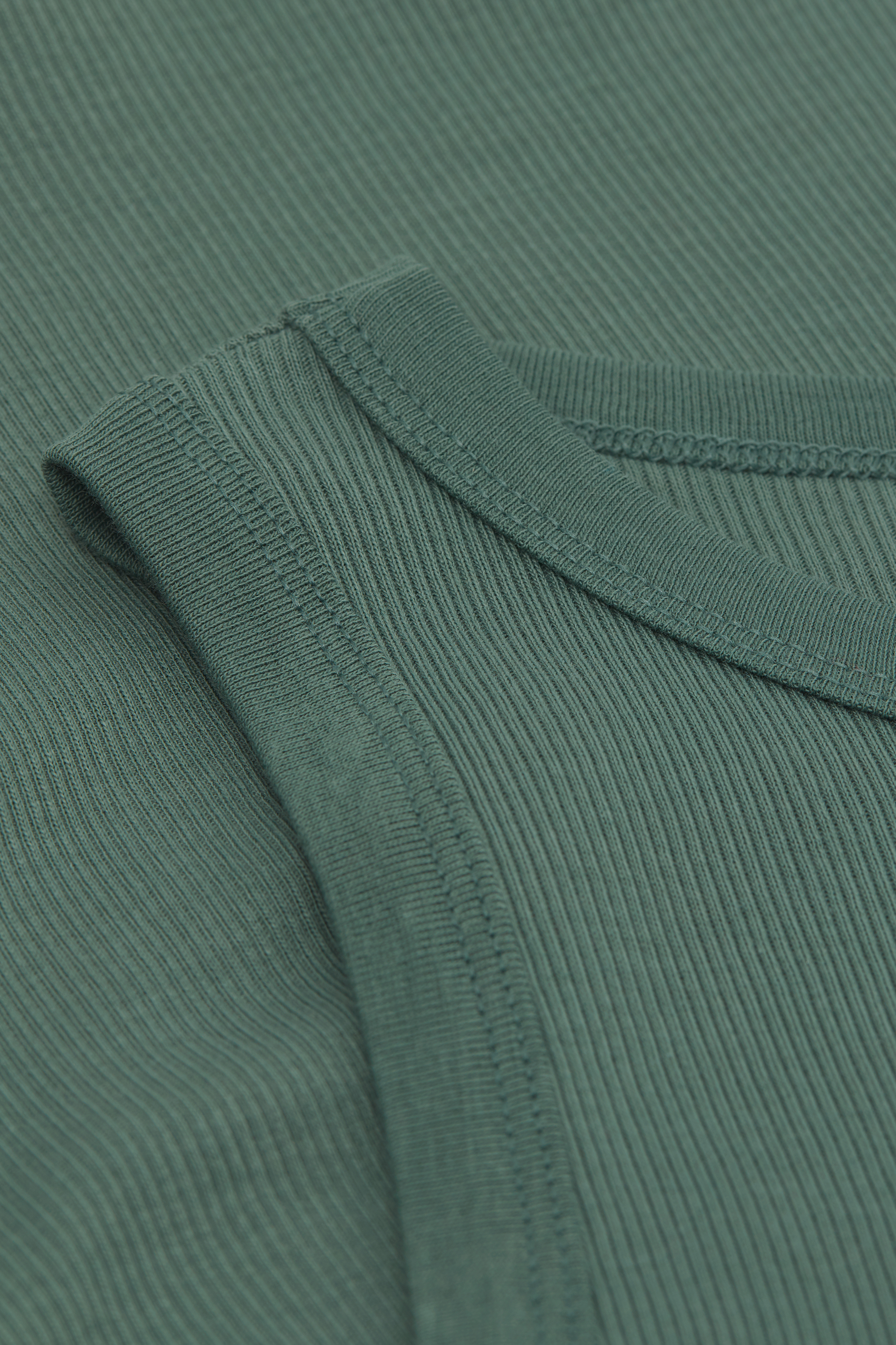 Superiorコットン リブ タンクトップ