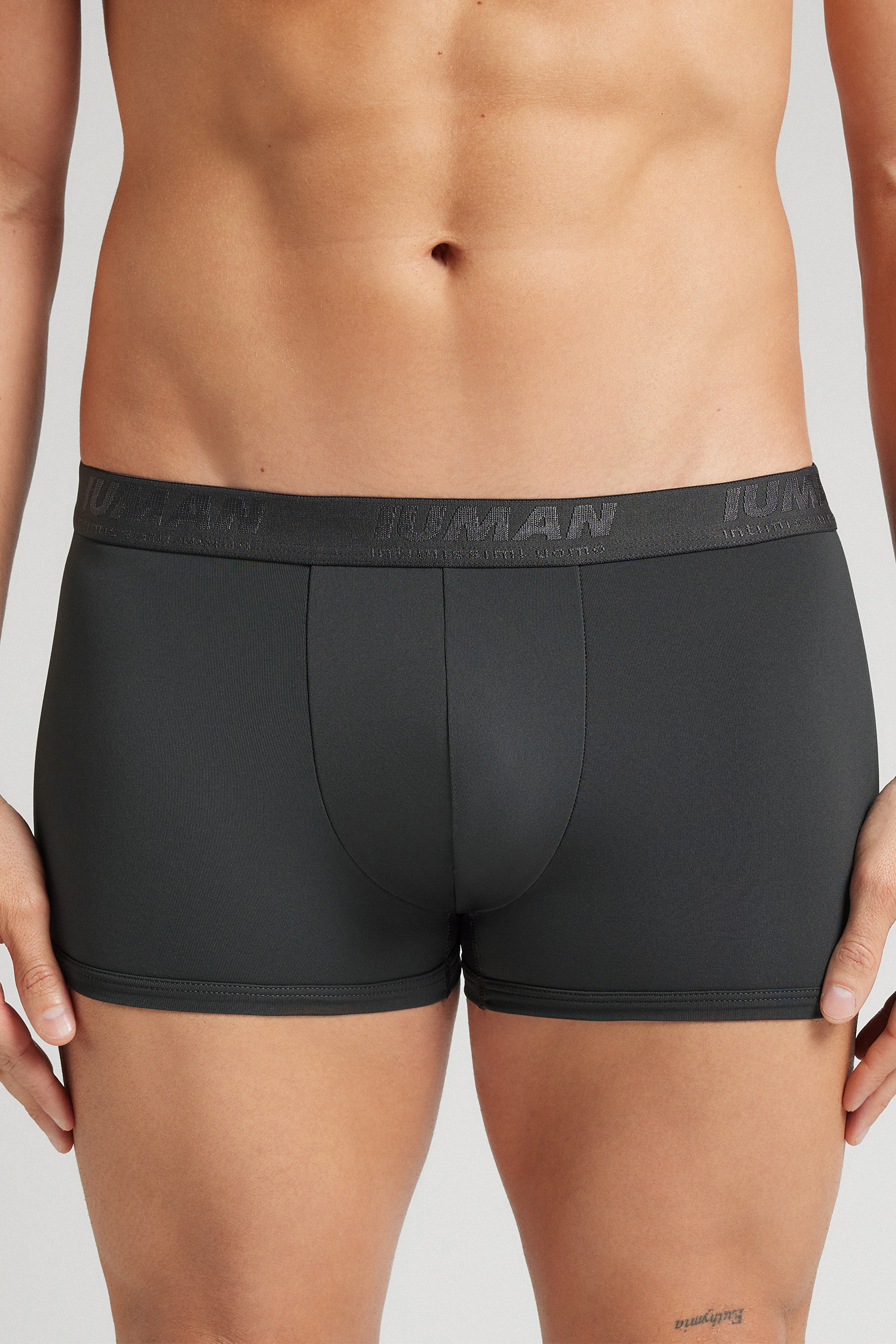 マイクロファイバー ロゴ入り ボクサー