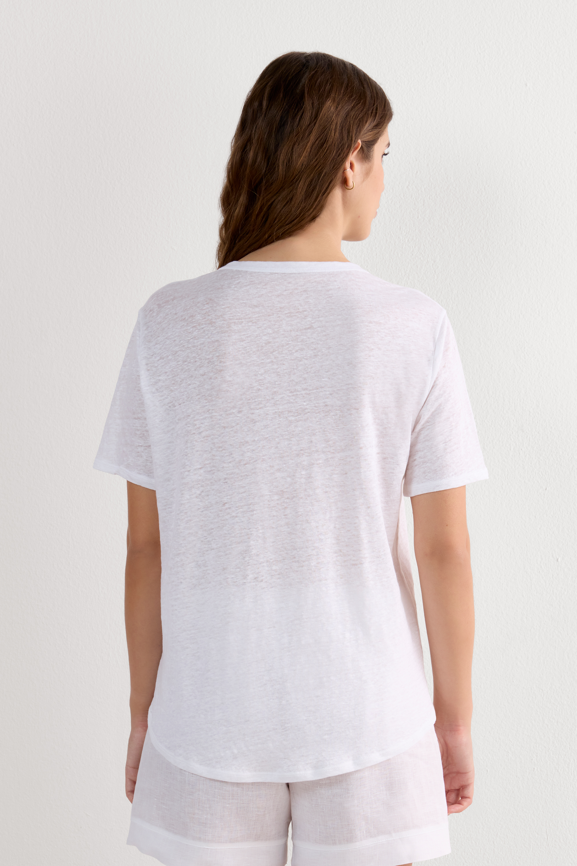 The Pure Linen リネン ショートスリーブ Tシャツ