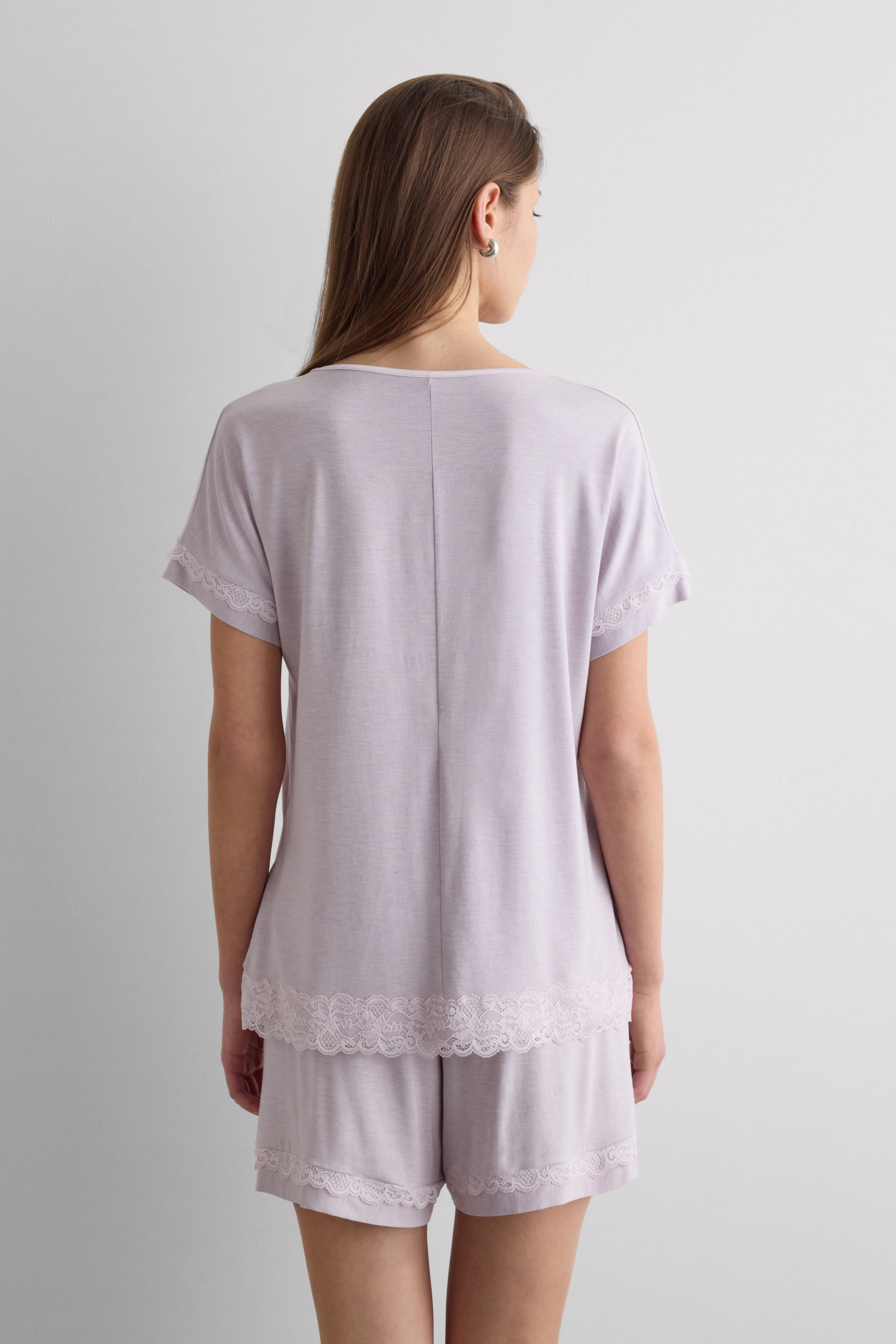 レース モダール ショートパジャマ