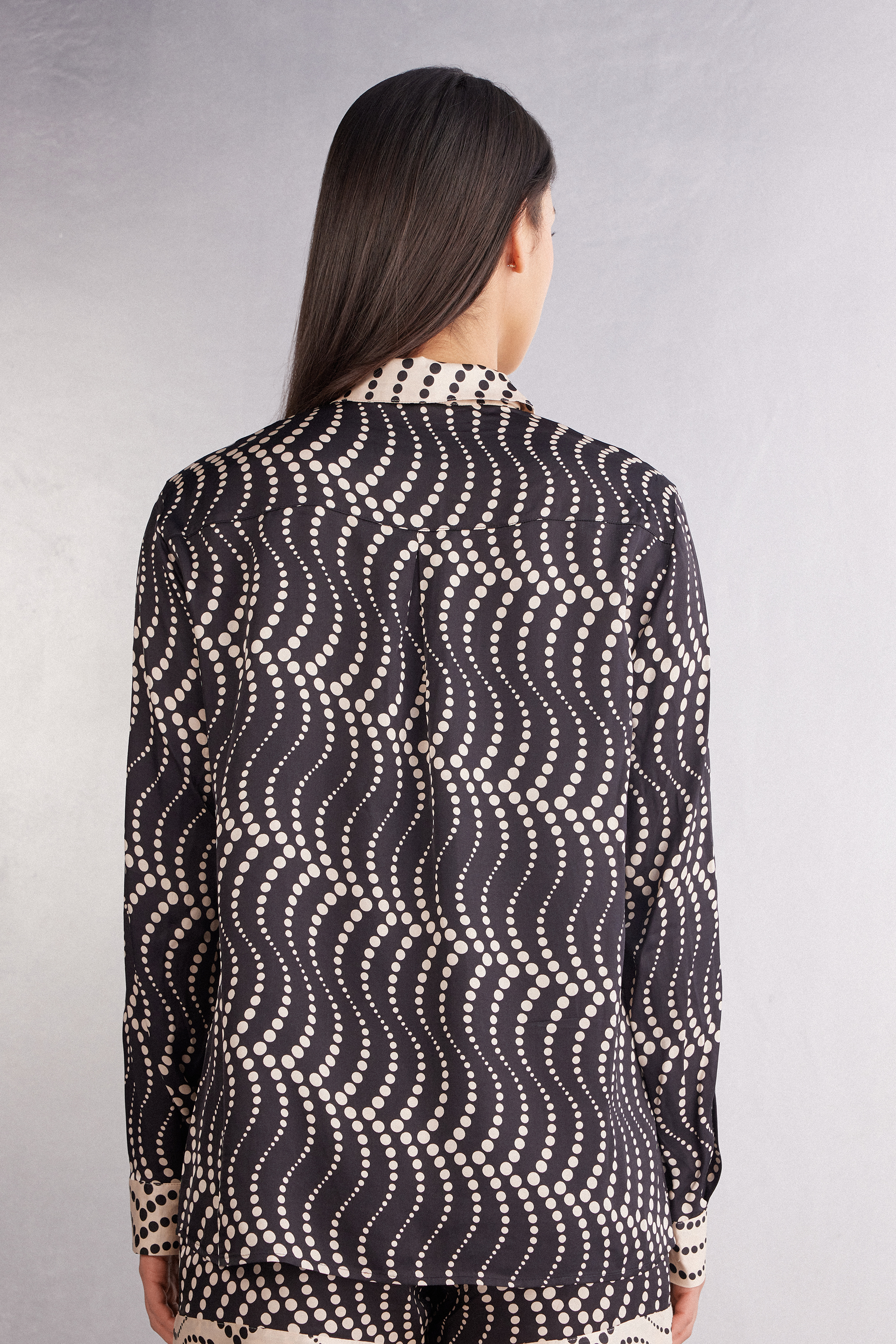 Cool Elegance ビスコースサテン シャツ