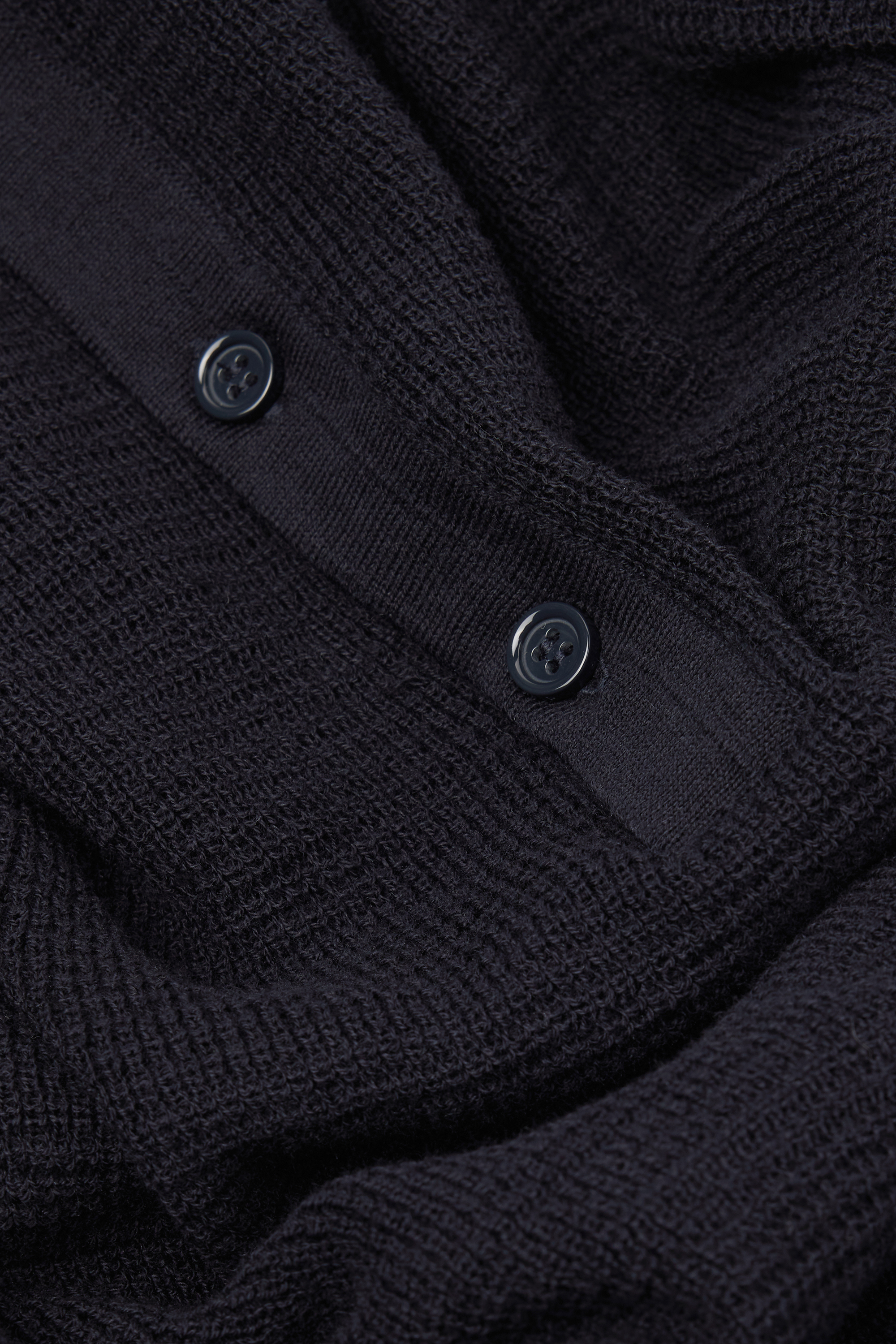 メンズ カットワーク コットン100% ポロシャツ